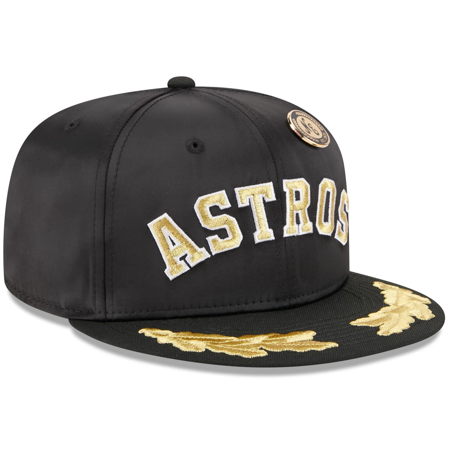 New Era Houston Astros 2025 59FIFTY Day Gold Leaf 59FIFTY Fitted Hat - view number 3