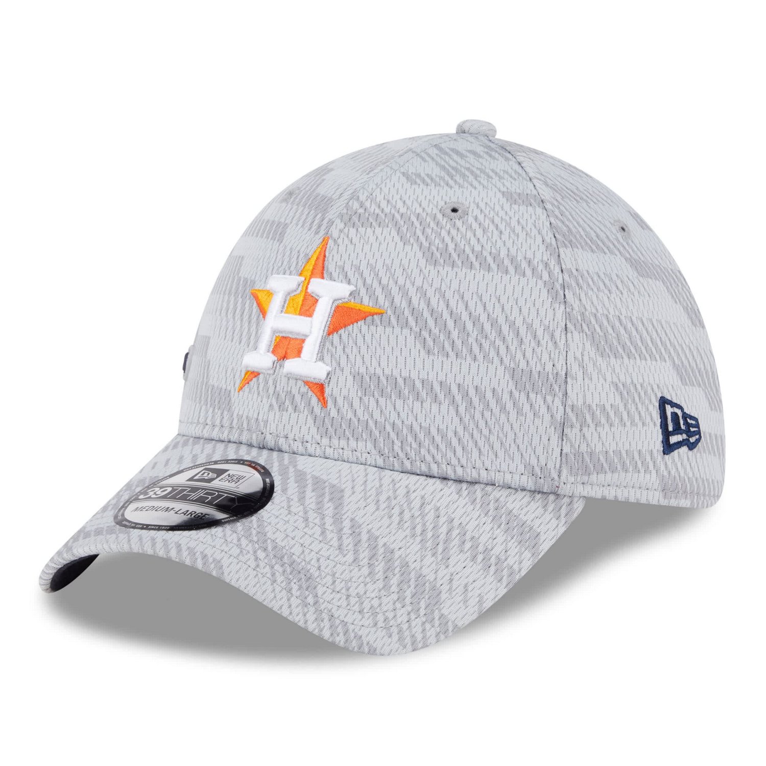 New Era Houston Astros 2025 MLB Clubhouse 39THIRTY Flex Hat                                                                      - view number 3