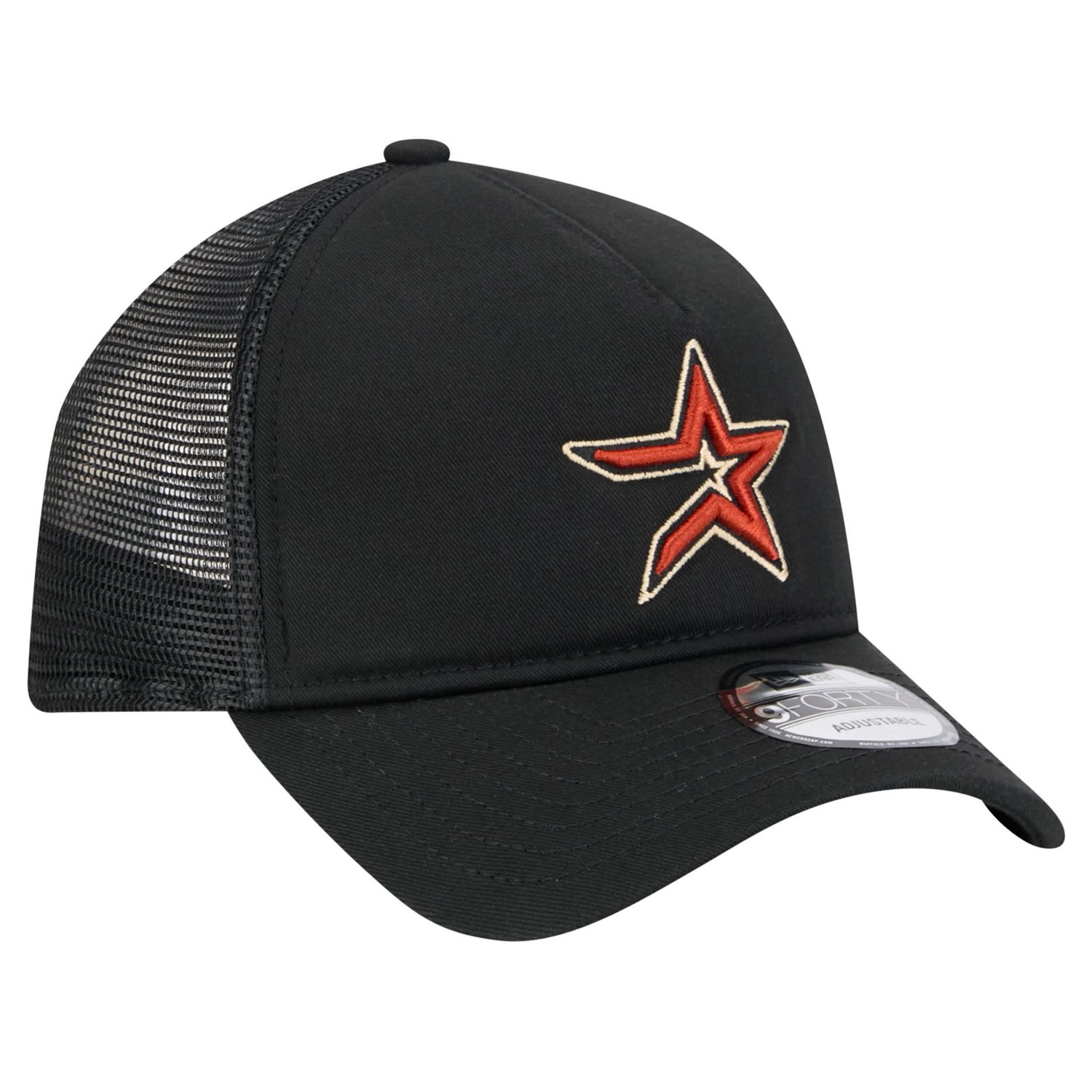 New Era Houston Astros 9FORTY A-Frame Trucker Adjustable Hat