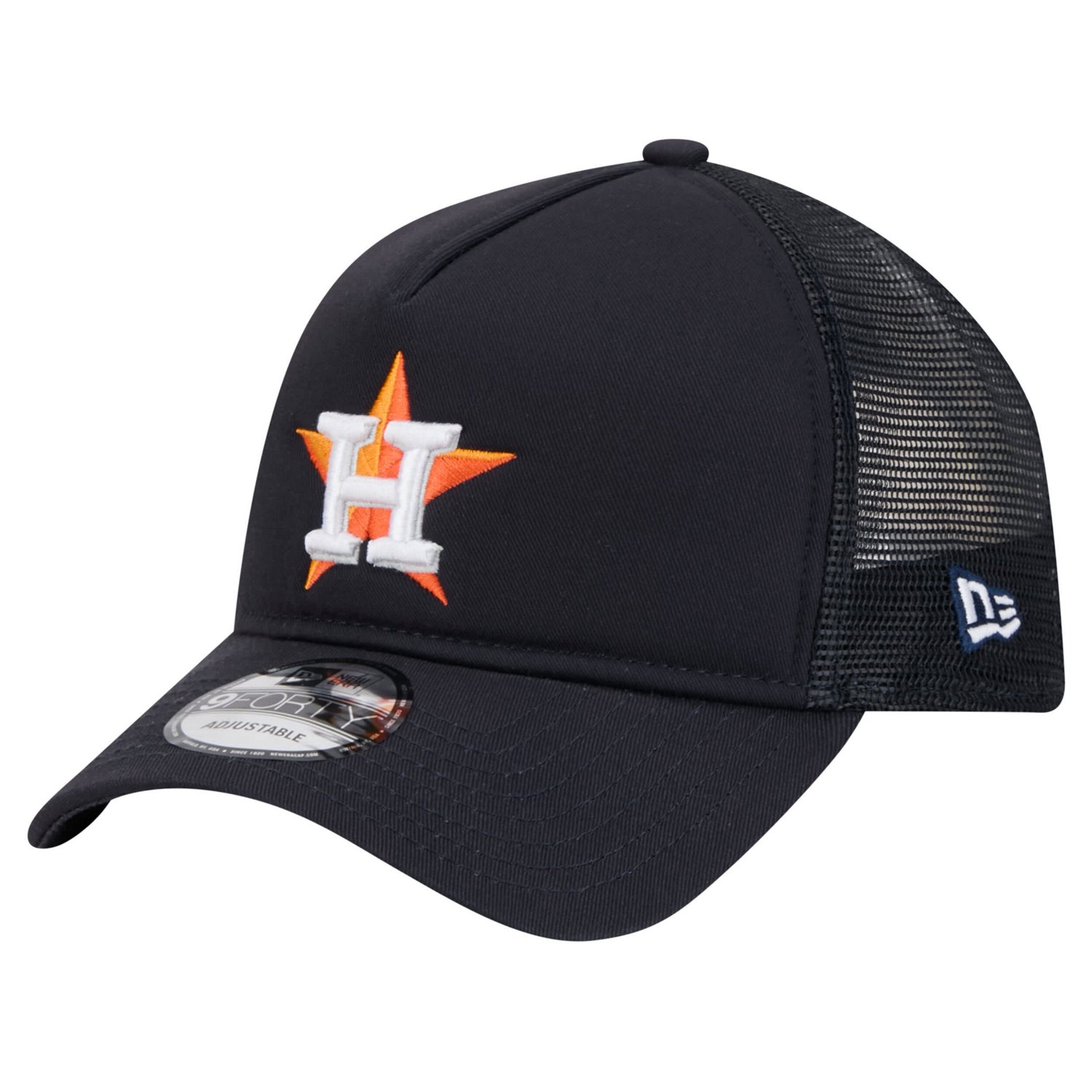 New Era Houston Astros 9FORTY A-Frame Trucker Adjustable Hat