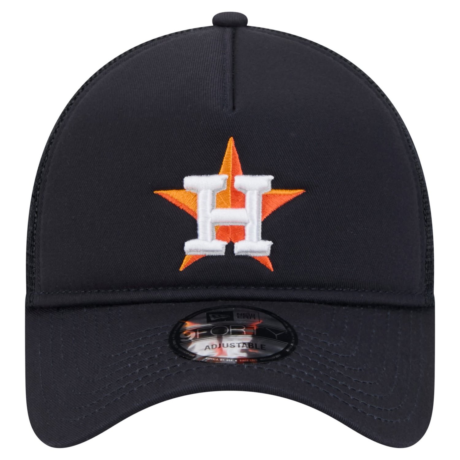 New Era Houston Astros 9FORTY A-Frame Trucker Adjustable Hat - view number 2