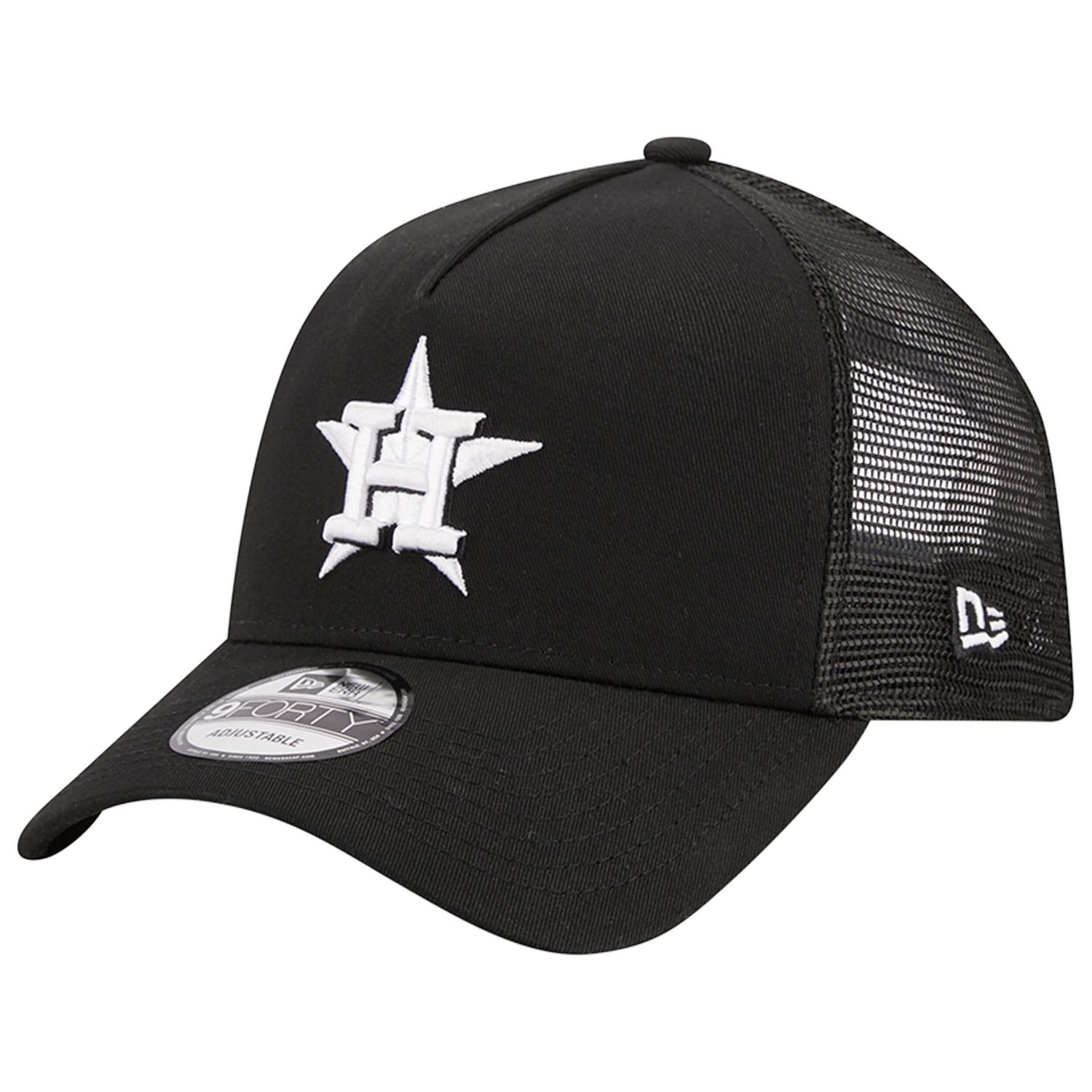 New Era Houston Astros A-Frame 9FORTY Trucker Adjustable Hat