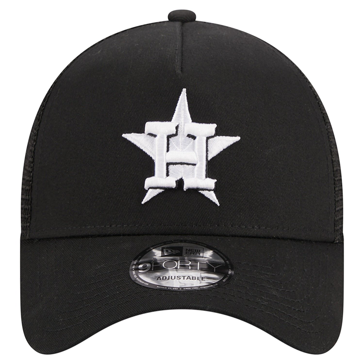 New Era Houston Astros A-Frame 9FORTY Trucker Adjustable Hat - view number 2