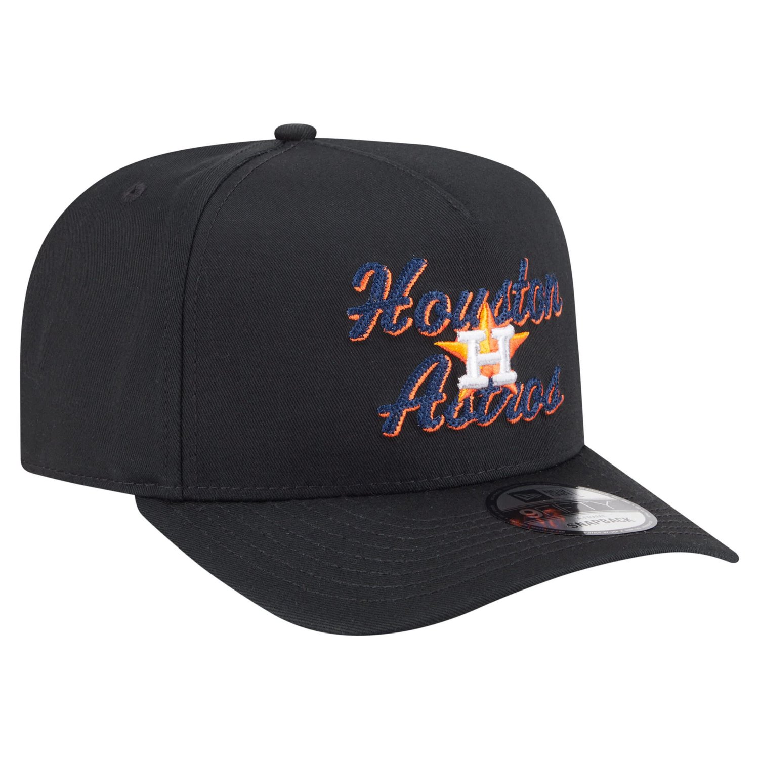 New Era Houston Astros Chainstitch 9FIFTY A-Frame Snapback Hat - view number 3