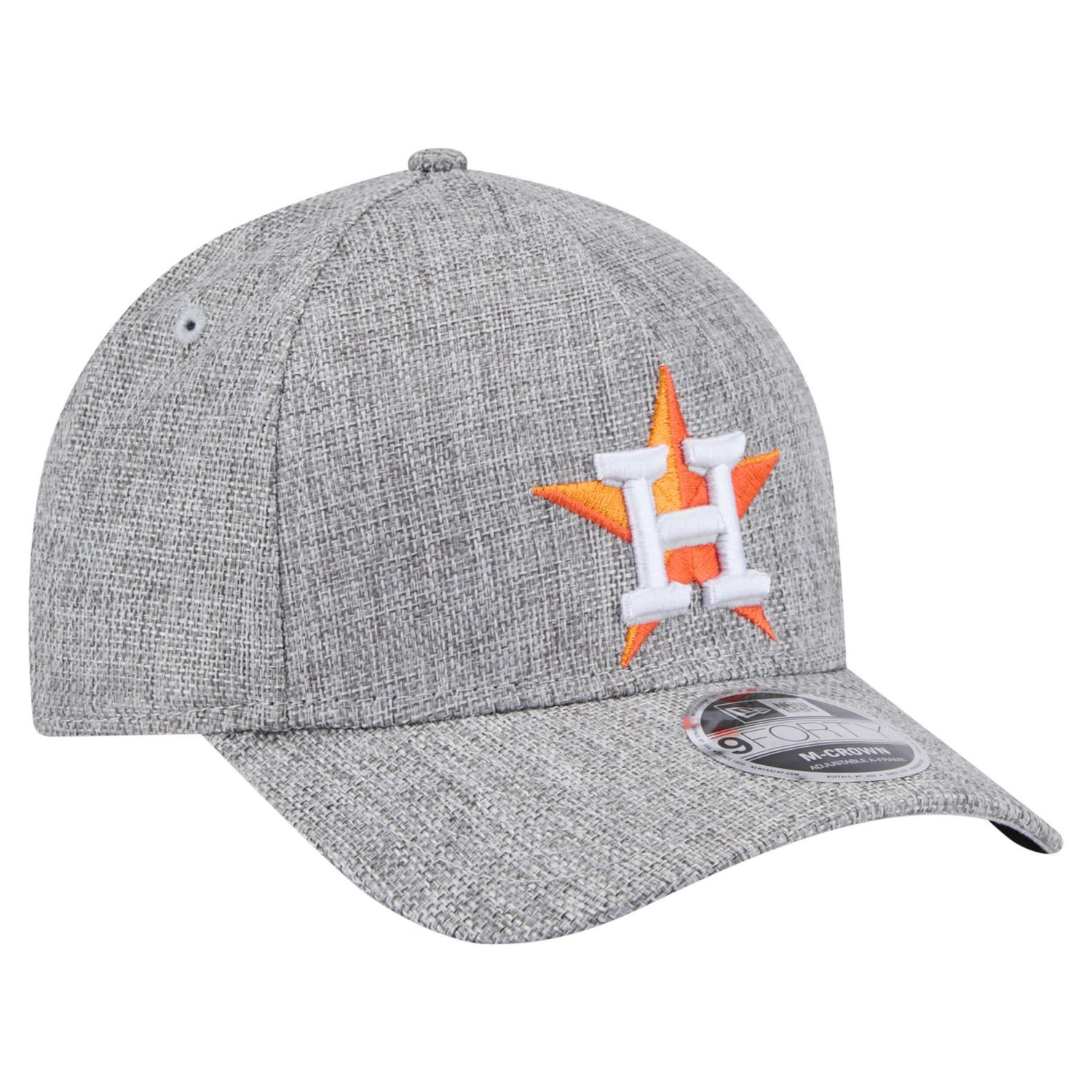 New Era Houston Astros Cotton Weave M-Crown A-Frame 9FORTY Adjustable Hat - view number 3