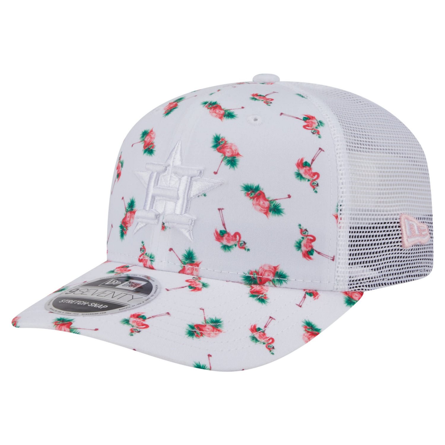 New Era Houston Astros Flamingo Mesh Back 9SEVENTY Stretch-Snap Hat