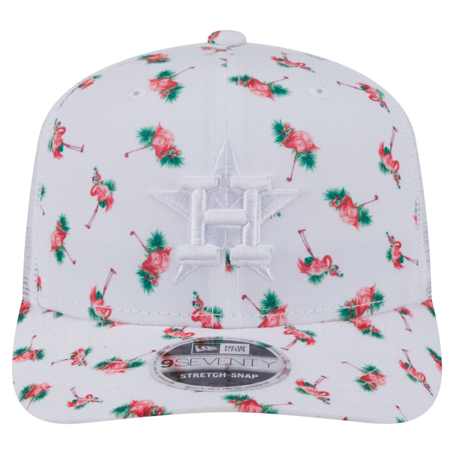 New Era Houston Astros Flamingo Mesh Back 9SEVENTY Stretch-Snap Hat - view number 2