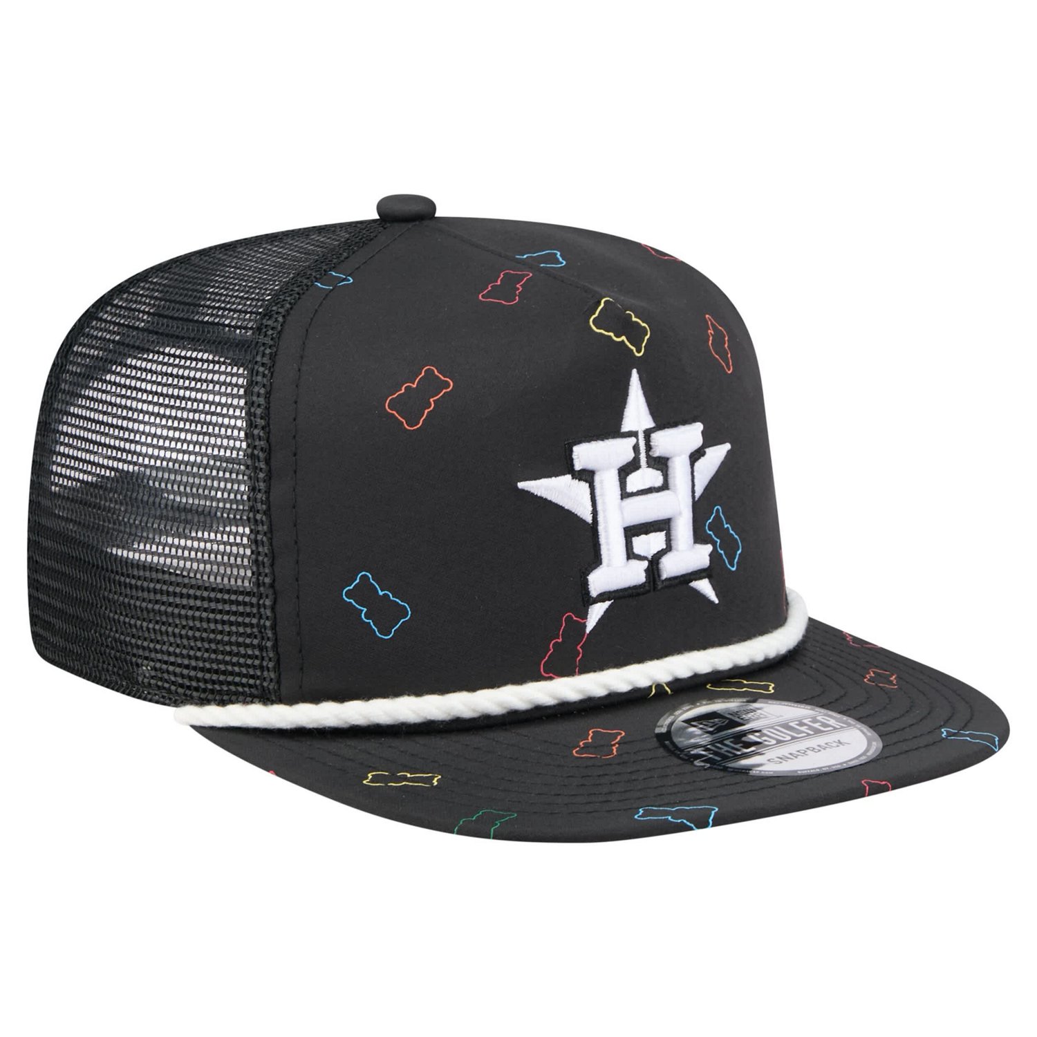 New Era Houston Astros Gummy Golfer Trucker Adjustable Hat