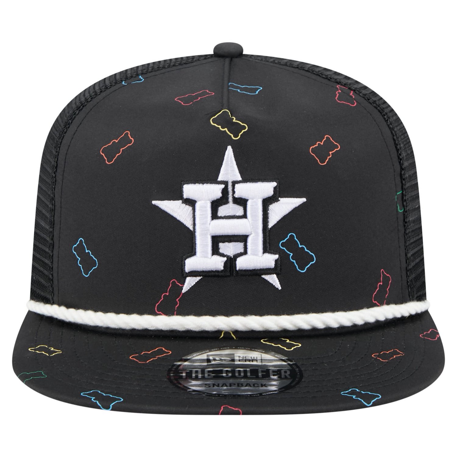 New Era Houston Astros Gummy Golfer Trucker Adjustable Hat - view number 2