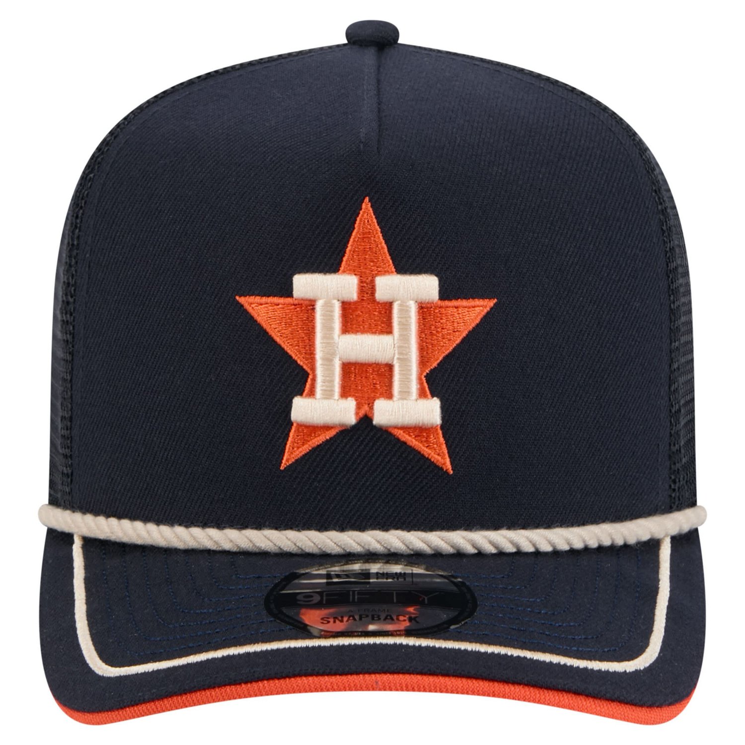New Era Houston Astros Vintage Rope Trucker A-Frame 9FIFTY Adjustable Hat - view number 2
