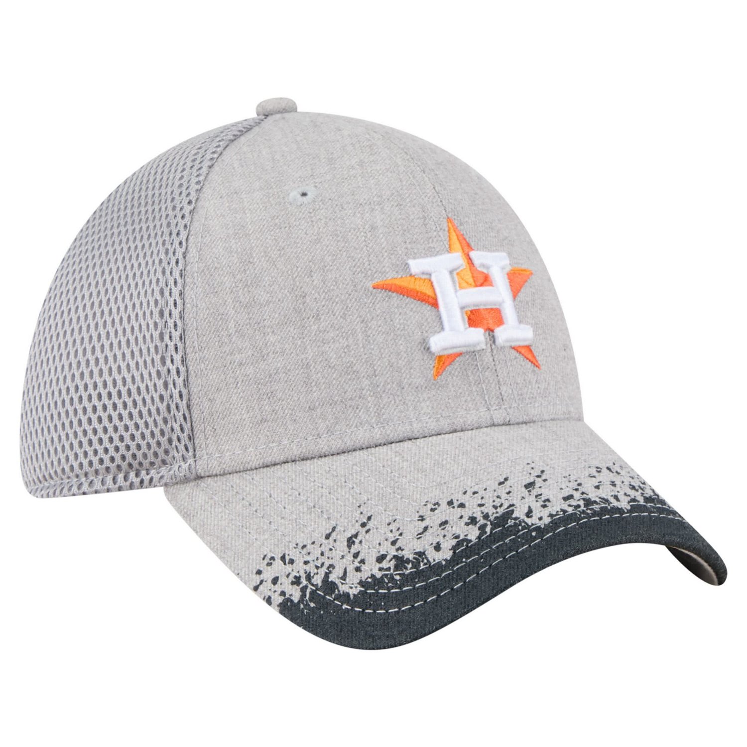 New Era Houston Astros Visor Paint Splatter 39THIRTY Flex Hat - view number 3