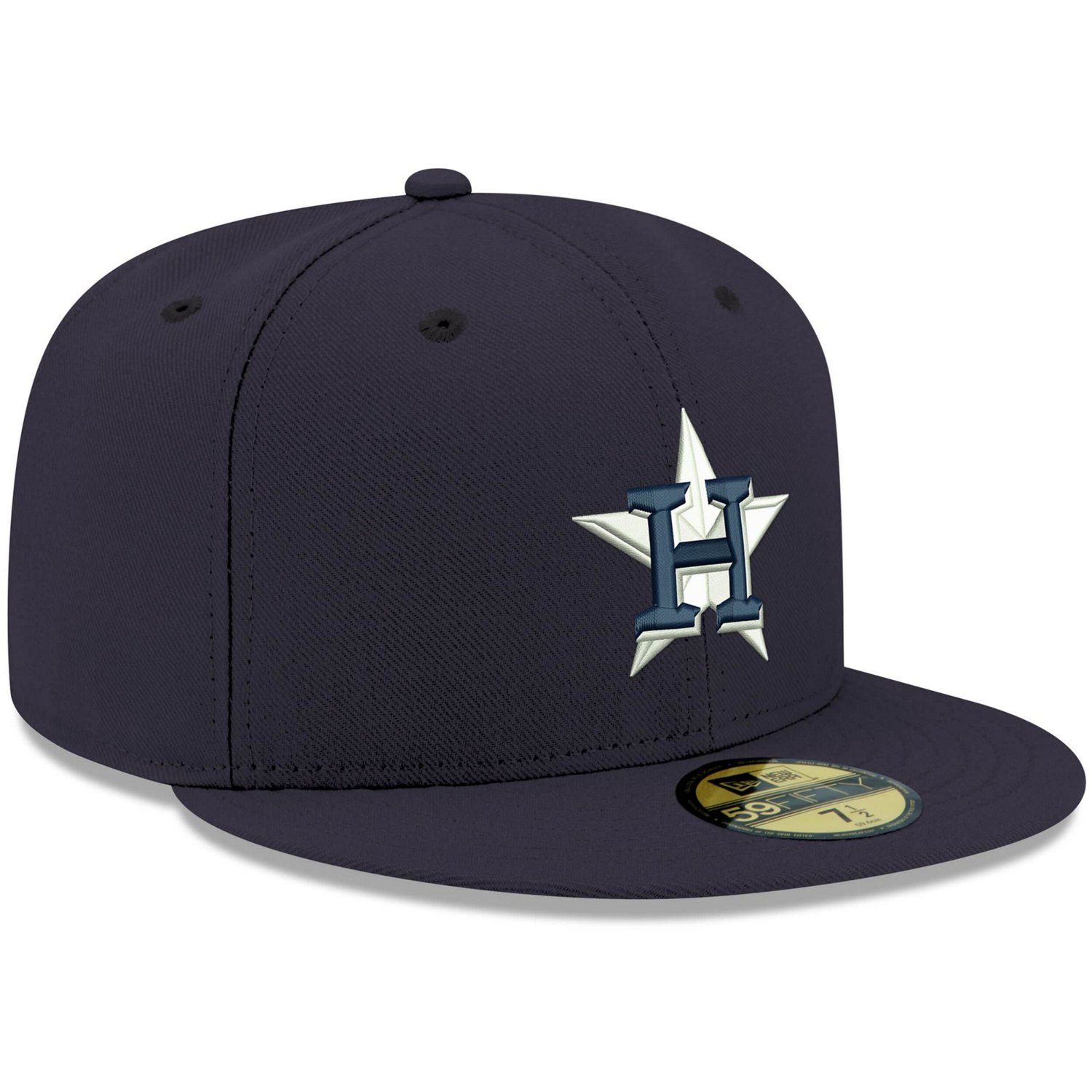 New Era Houston Astros White Logo 59FIFTY Fitted Hat - view number 3