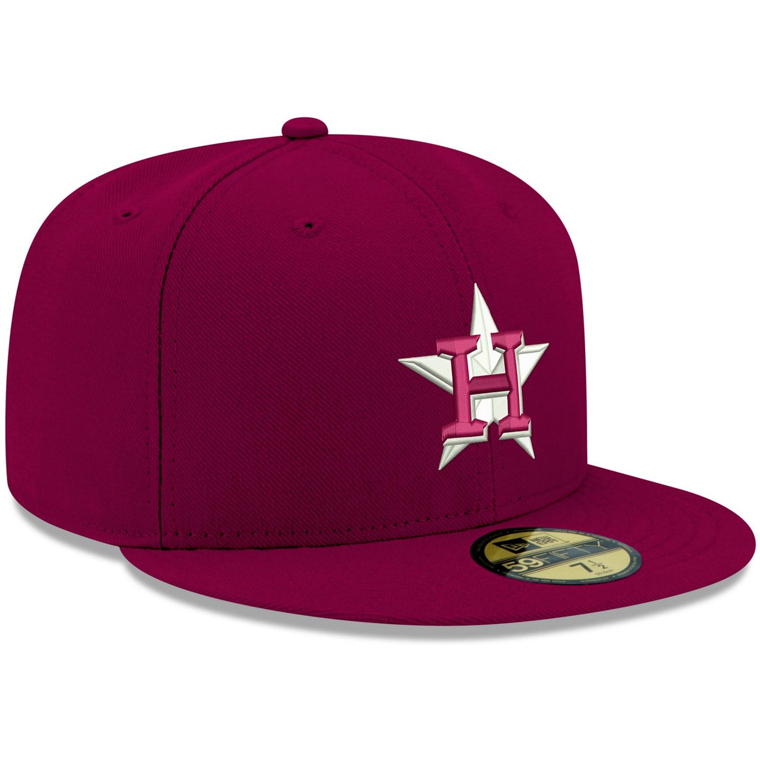 New Era Houston Astros White Logo 59FIFTY Fitted Hat - view number 3