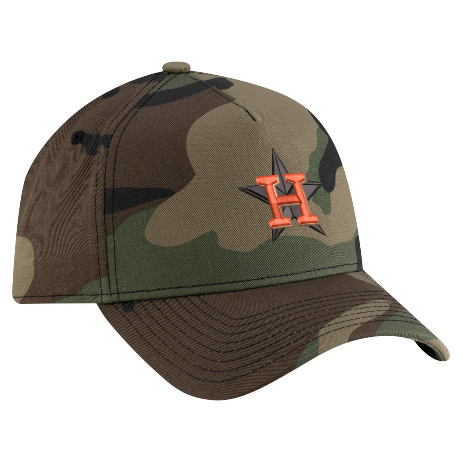 New Era Houston Astros Woodland Team Pop 9FORTY A-Frame Adjustable Hat                                                           - view number 3