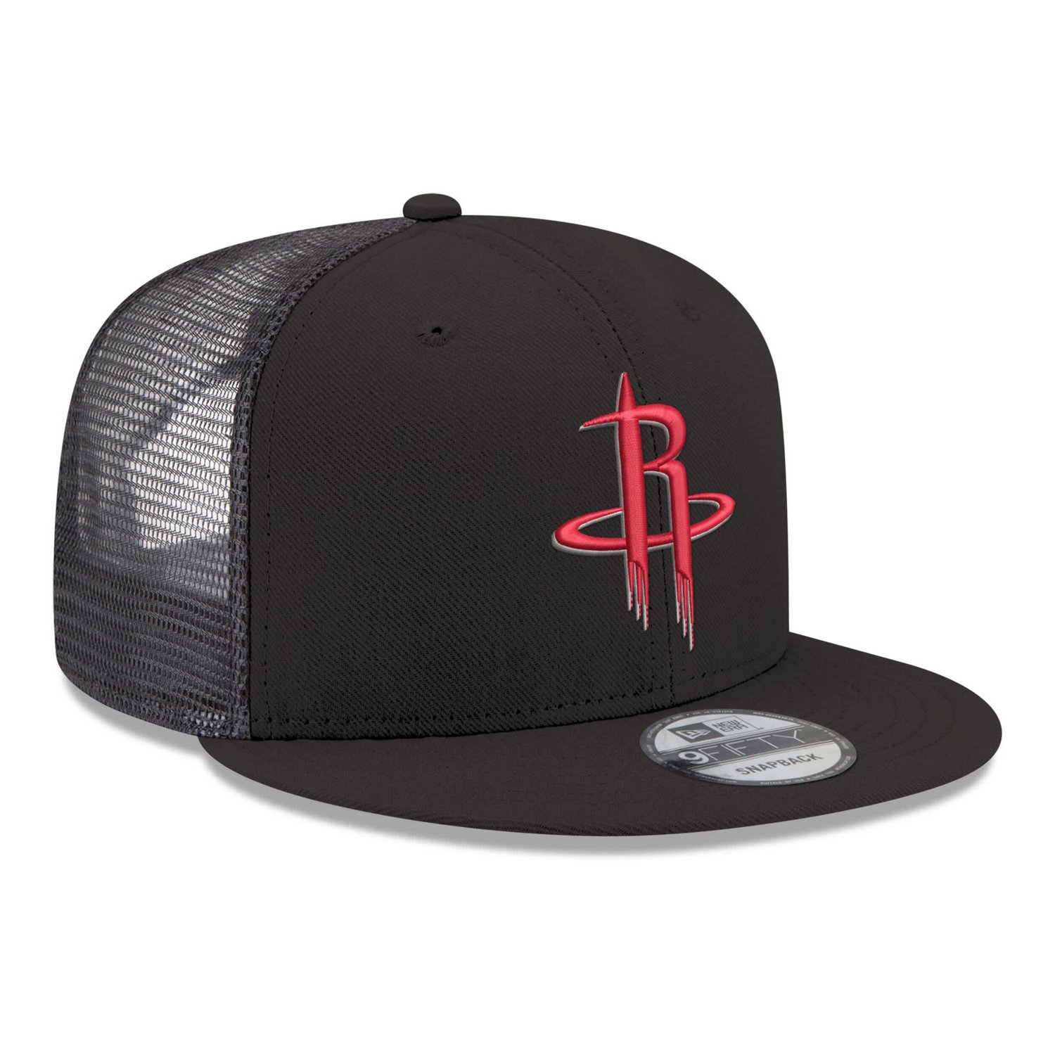 New Era Houston Rockets Core Logo Meshback 9FIFTY Snapback Hat - view number 3