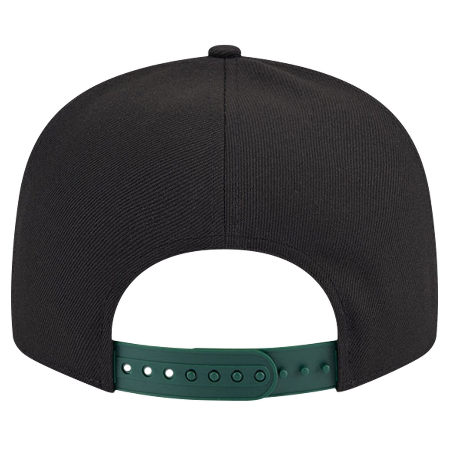 New Era Hunter Green Milwaukee Bucks Throwback Gradient Tech Font 9FIFTY Snapback Hat                                            - view number 4