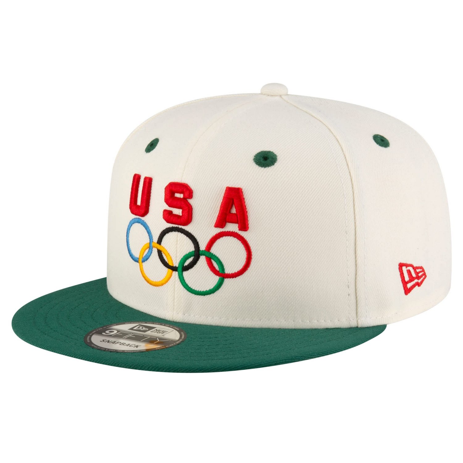 New Era Hunter Green Team USA Chrome 9FIFTY Snapback Hat