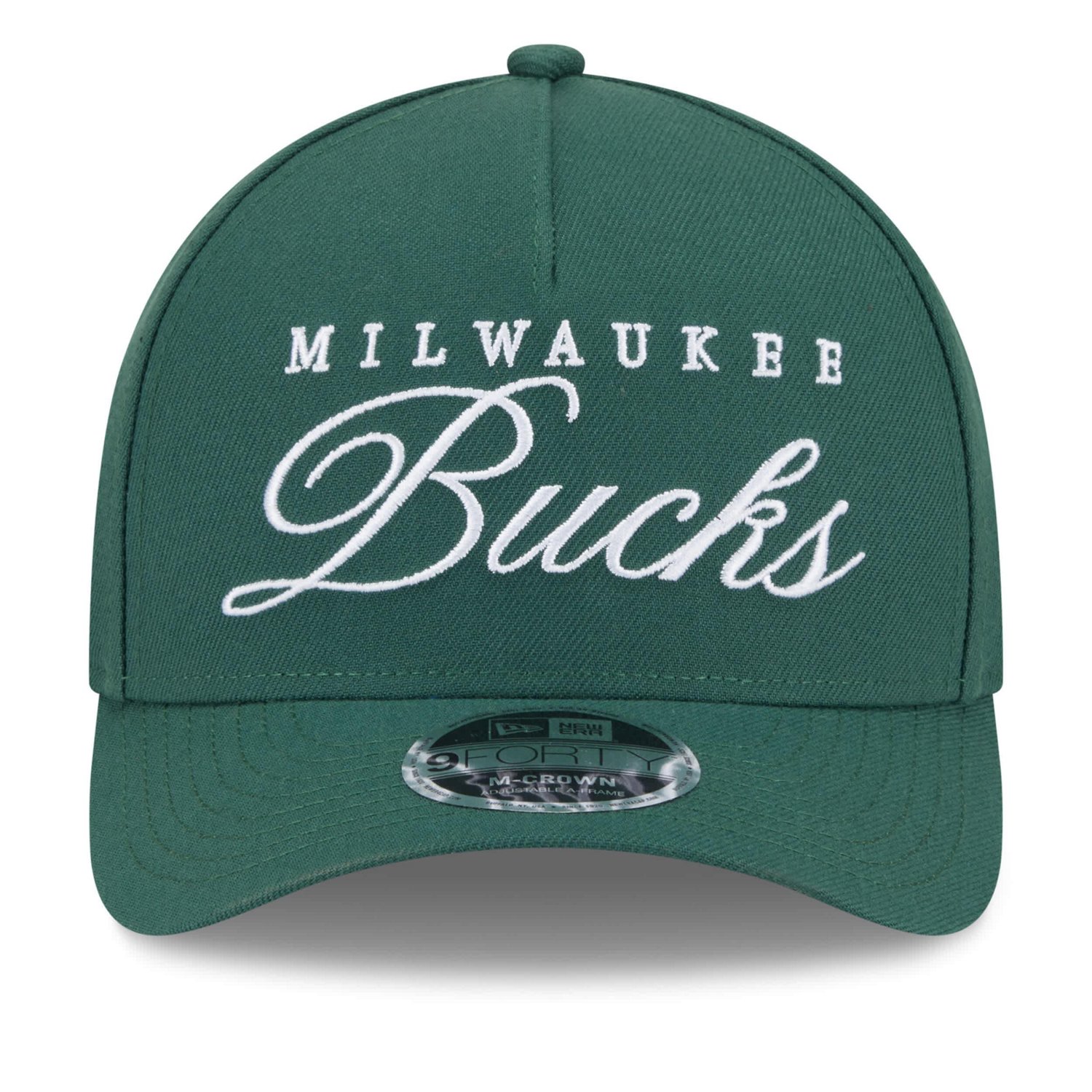 New Era Hunter Milwaukee Bucks 2025 NBA Draft M-Crown A-Frame 9FORTY Adjustable Hat - view number 2