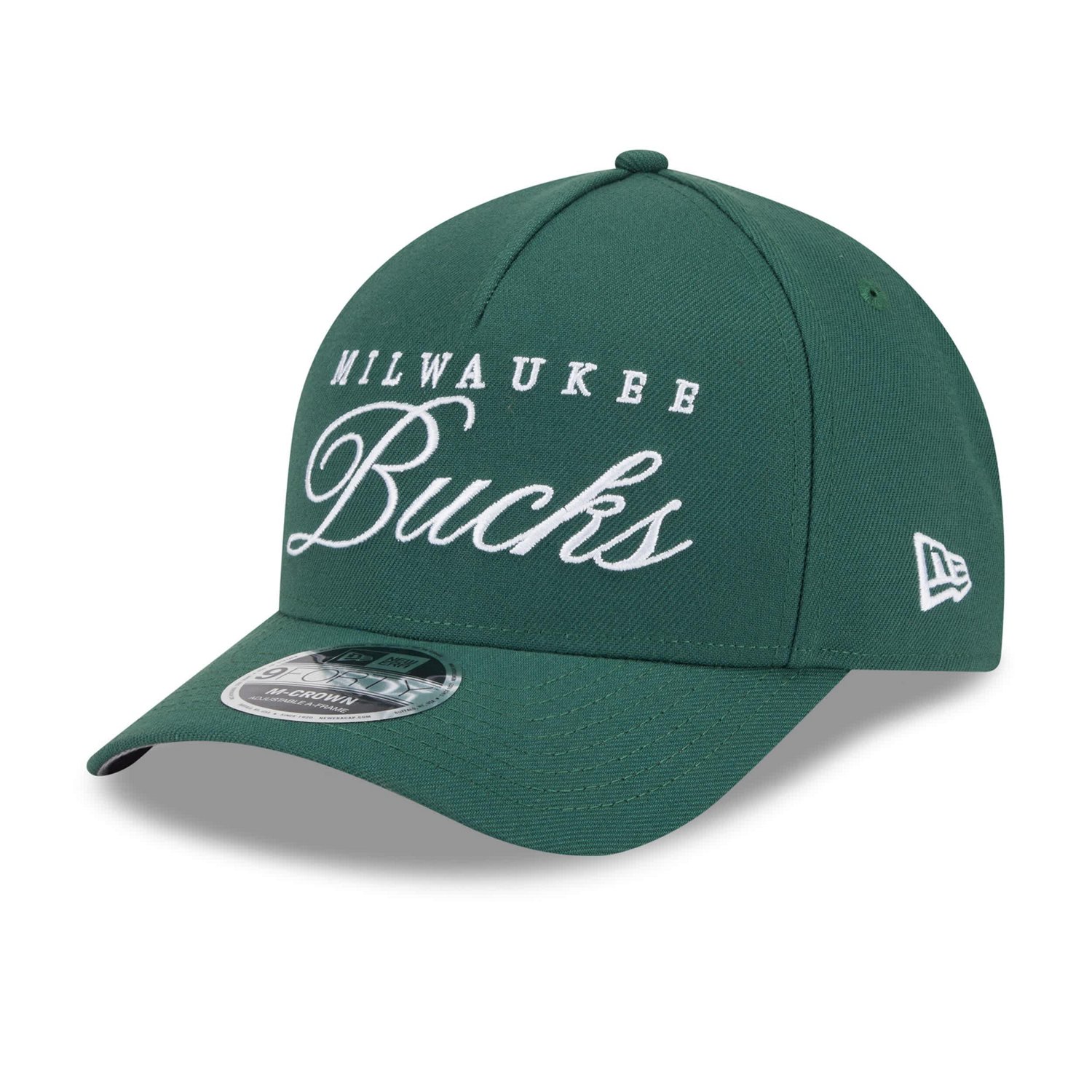 New Era Hunter Milwaukee Bucks 2025 NBA Draft M-Crown A-Frame 9FORTY Adjustable Hat - view number 3