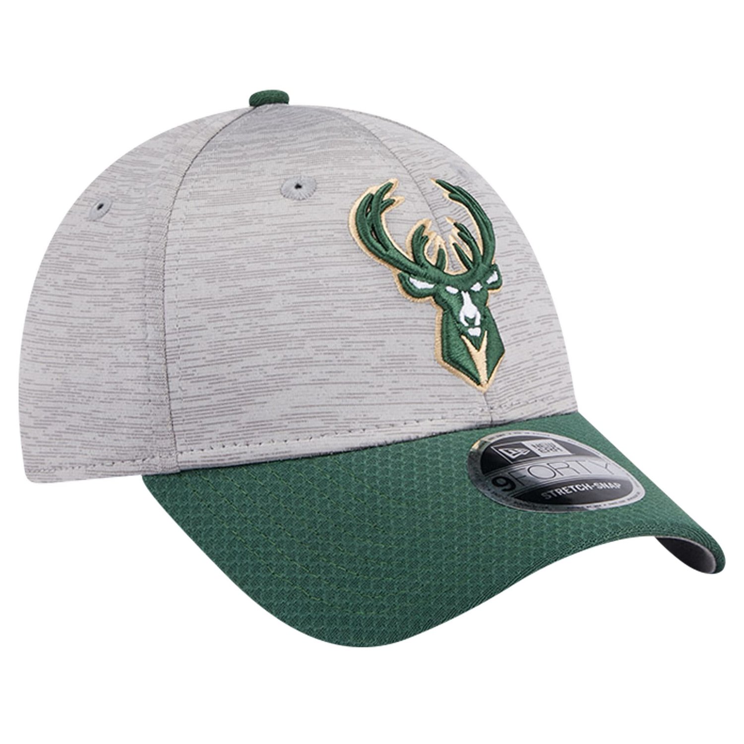 New Era Hunter Milwaukee Bucks Active Digi-Tech Two-Tone 9FORTY Adjustable Hat