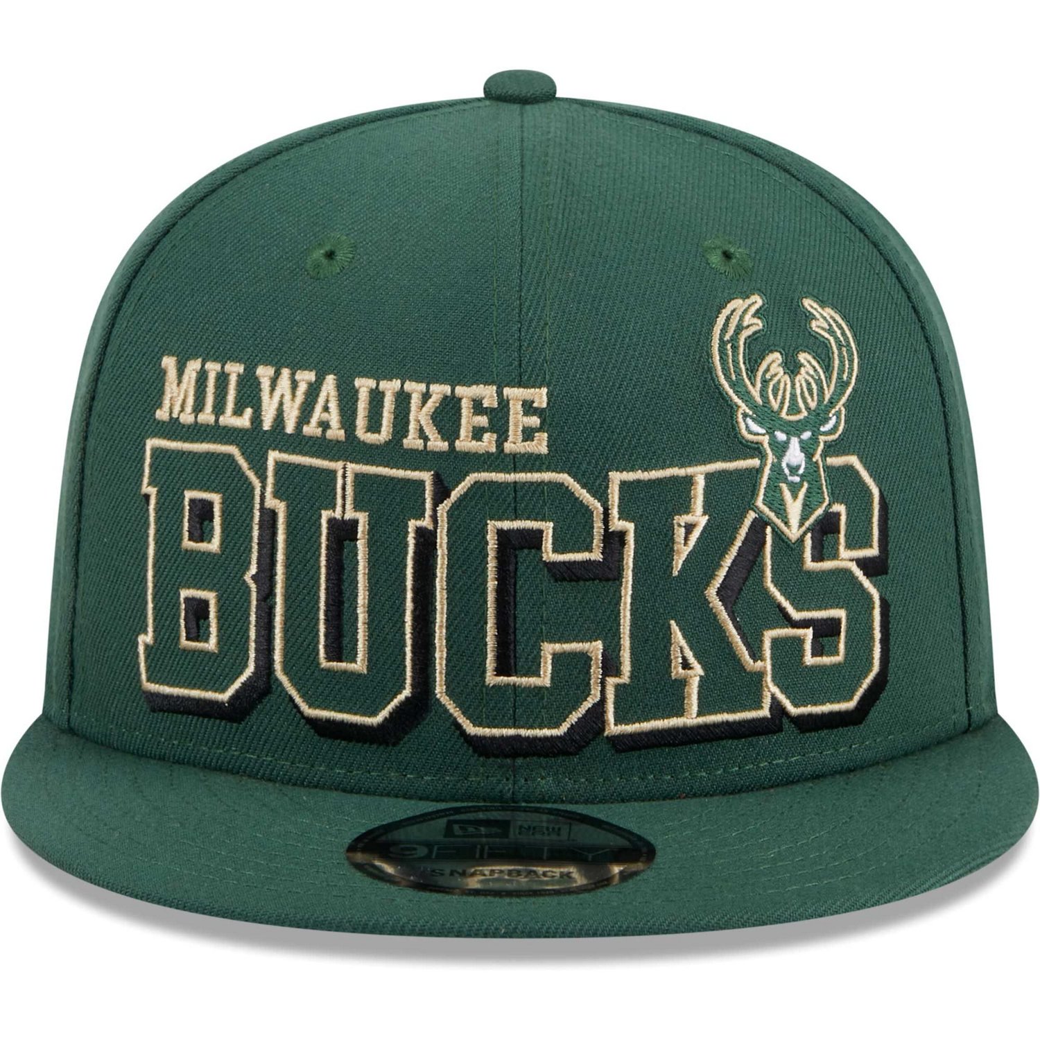 New Era Hunter Milwaukee Bucks Gameday 9FIFTY Snapback Hat