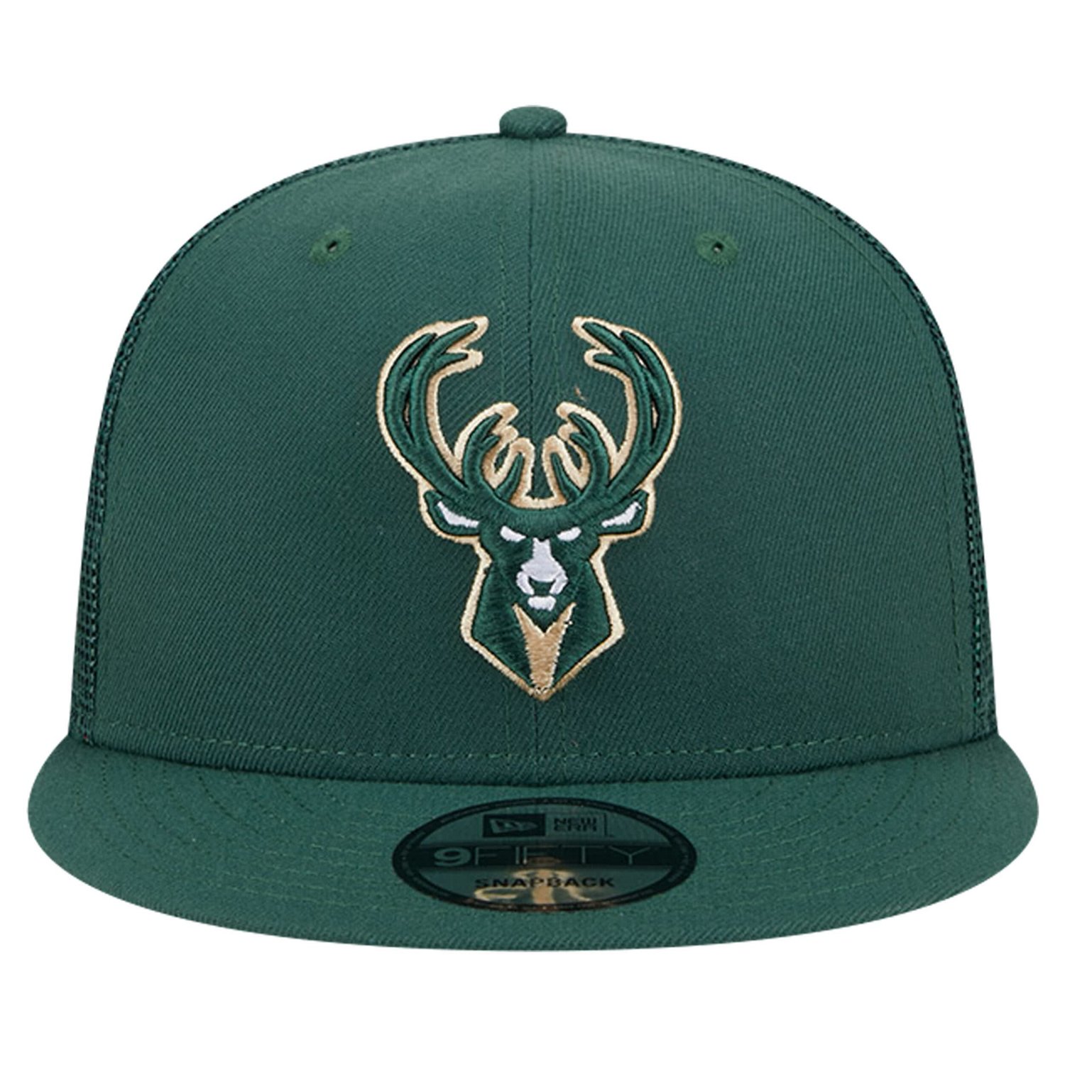 New Era Hunter Milwaukee Bucks Meshback 9FIFTY Snapback Hat - view number 2