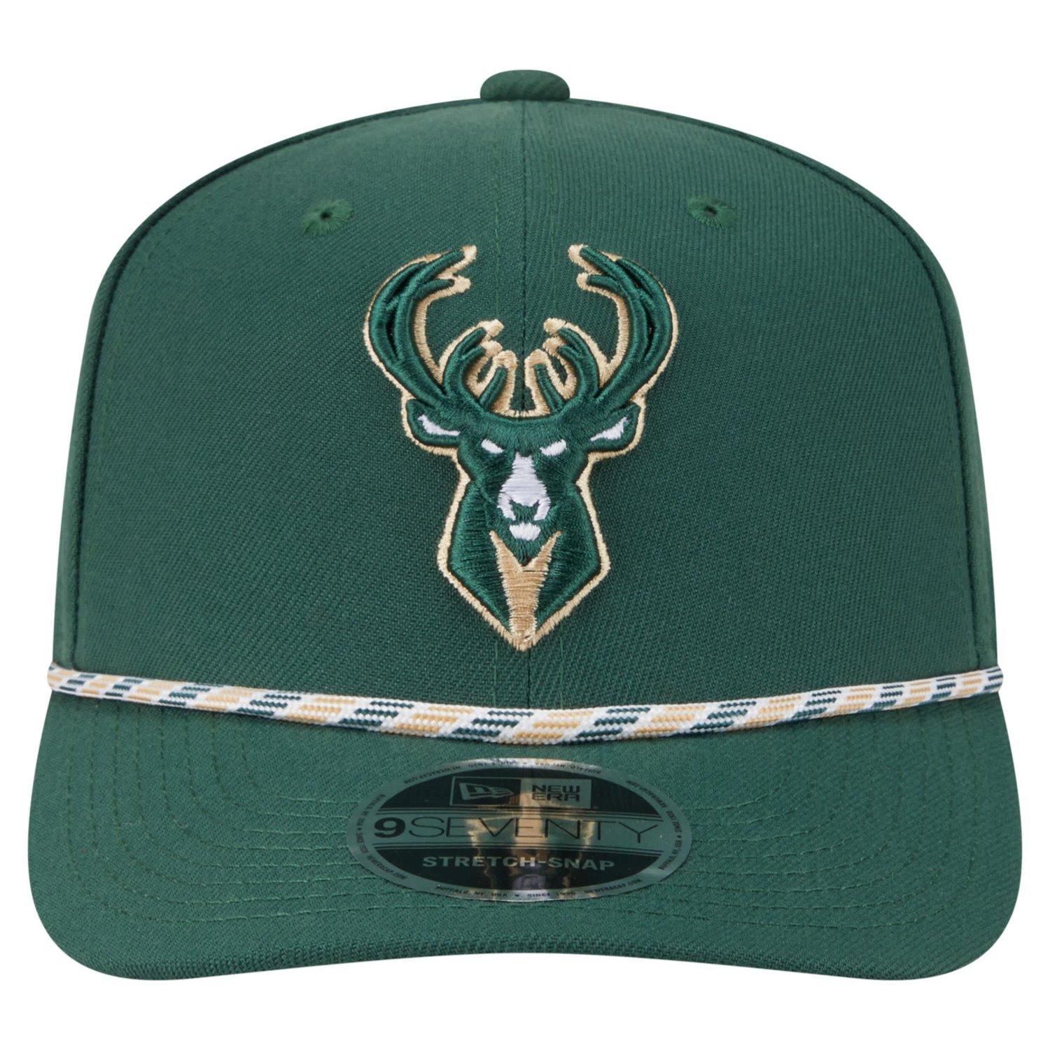 New Era Hunter Milwaukee Bucks Rope 9SEVENTY Adjustable Hat