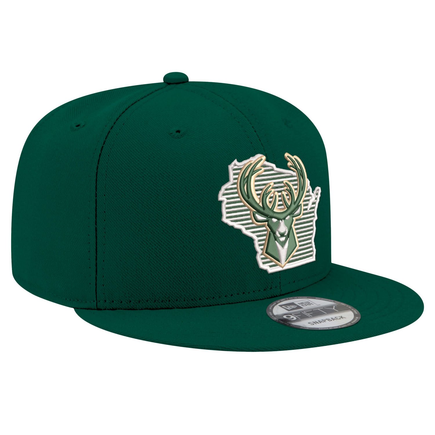 New Era Hunter Milwaukee Bucks State Pride 9FIFTY Snapback Hat - view number 3