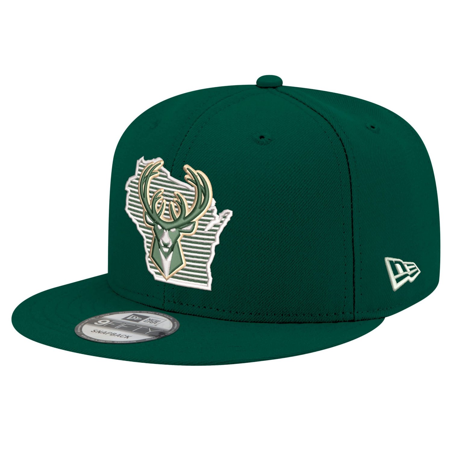 New Era Hunter Milwaukee Bucks State Pride 9FIFTY Snapback Hat - view number 1