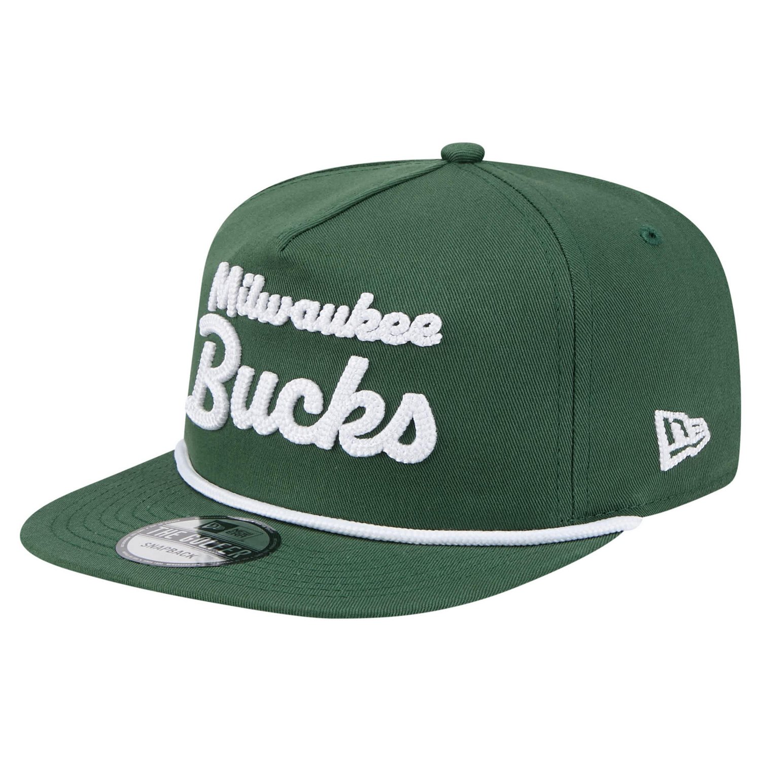New Era Hunter Milwaukee Bucks Team Text Golfer Snapback Hat - view number 3