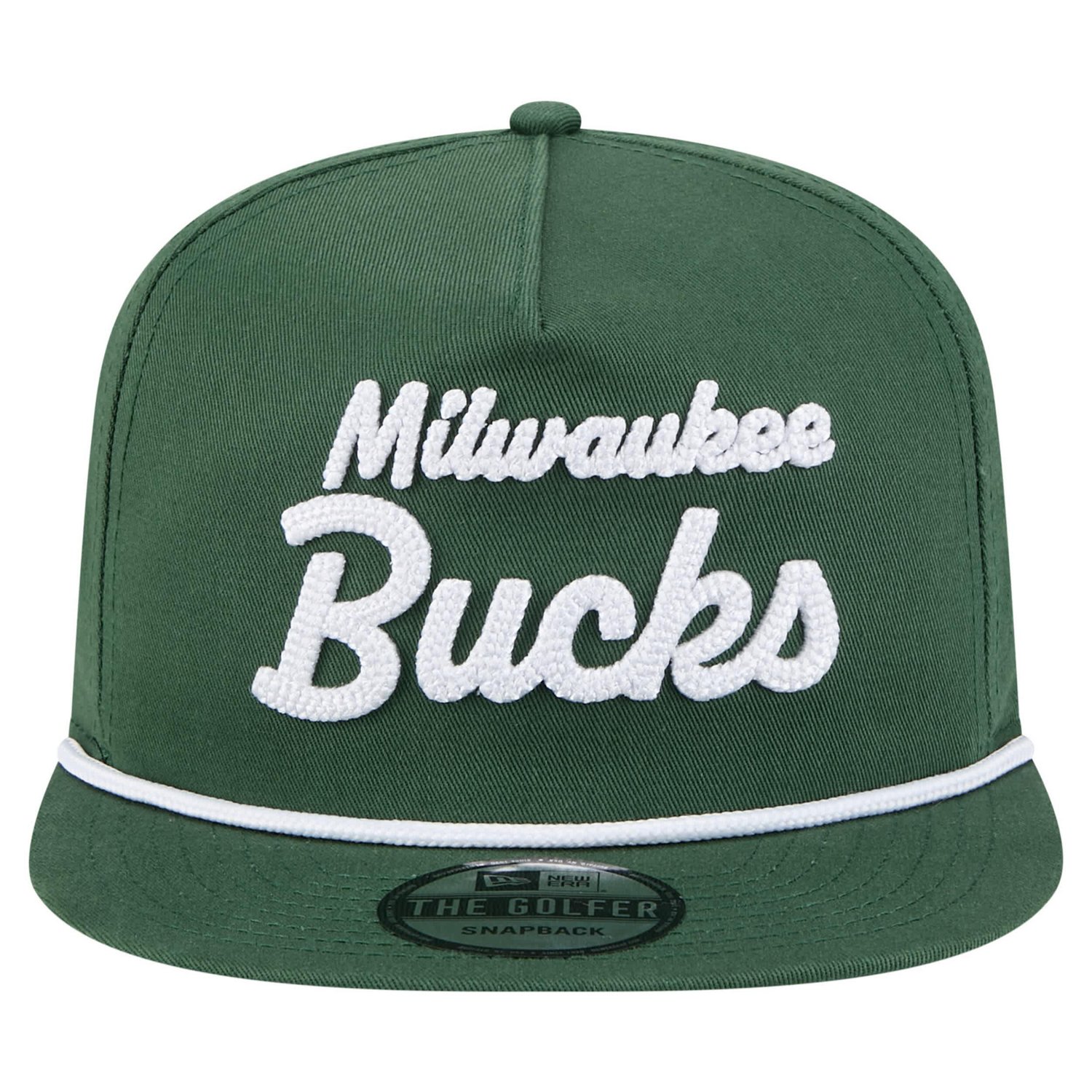 New Era Hunter Milwaukee Bucks Team Text Golfer Snapback Hat - view number 2