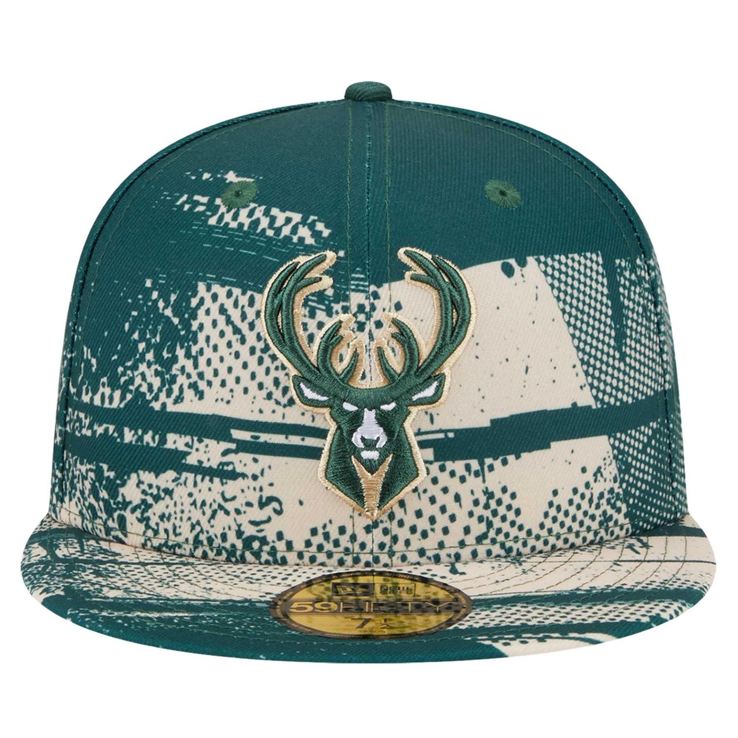 New Era Hunter Milwaukee Bucks Tip-Off 59FIFTY Fitted Hat - view number 2