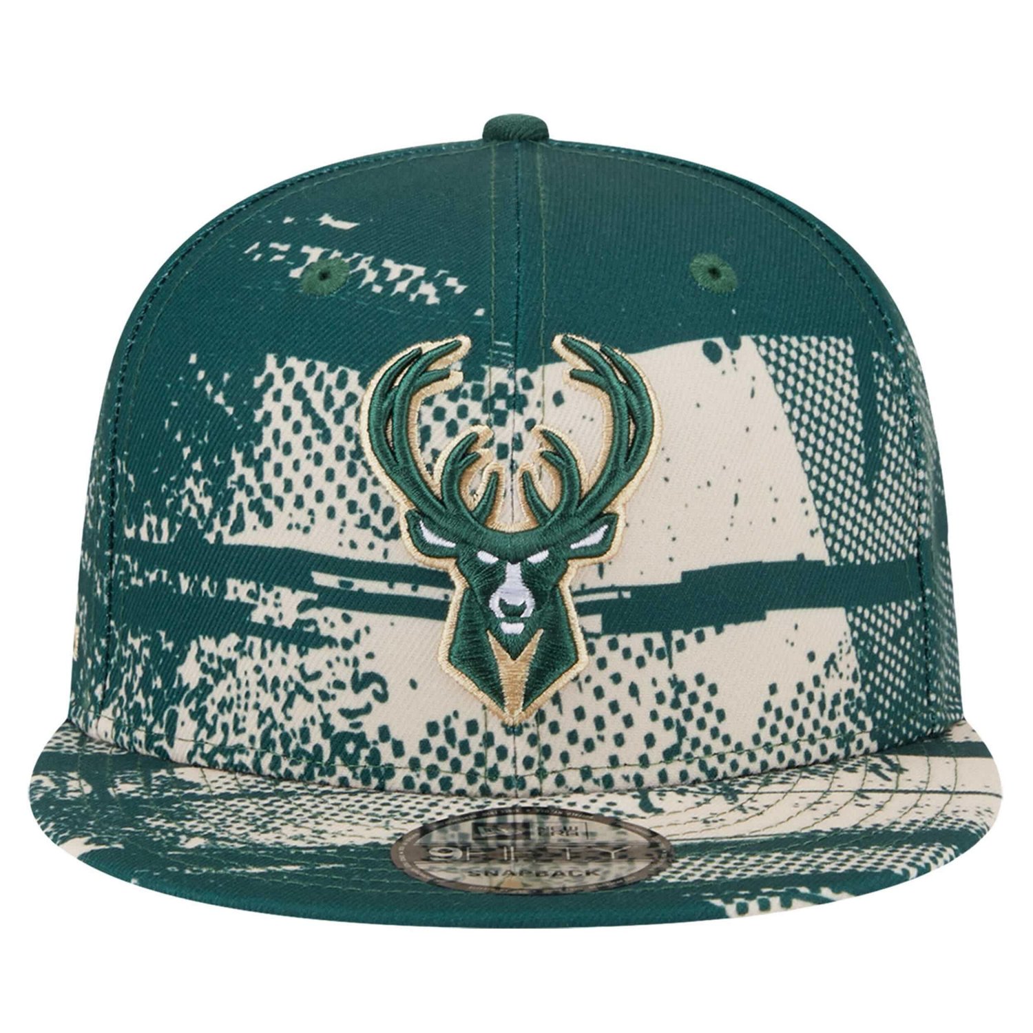 New Era Hunter Milwaukee Bucks Tip-Off 9FIFTY Snapback Hat - view number 2