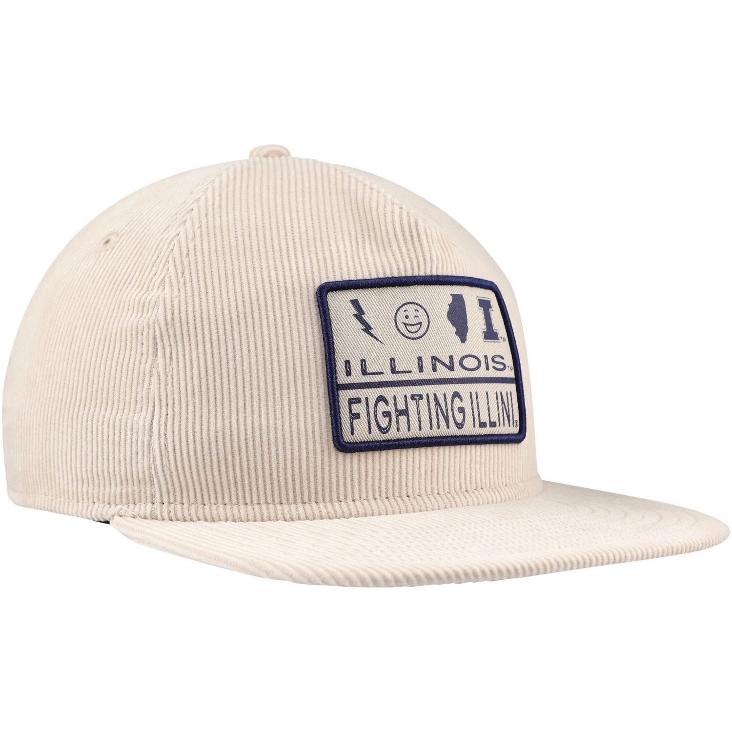 New Era Illinois Fighting Illini Corduroy Golfer Snapback Hat                                                                    - view number 3
