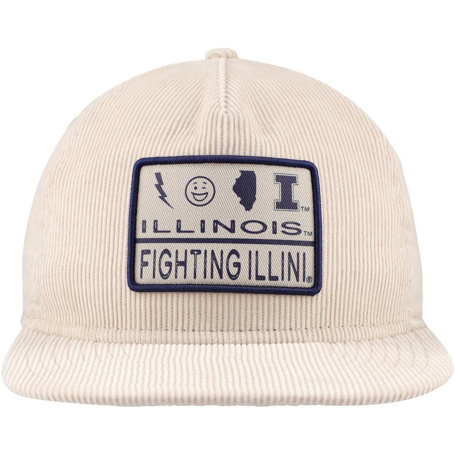 New Era Illinois Fighting Illini Corduroy Golfer Snapback Hat                                                                    - view number 2