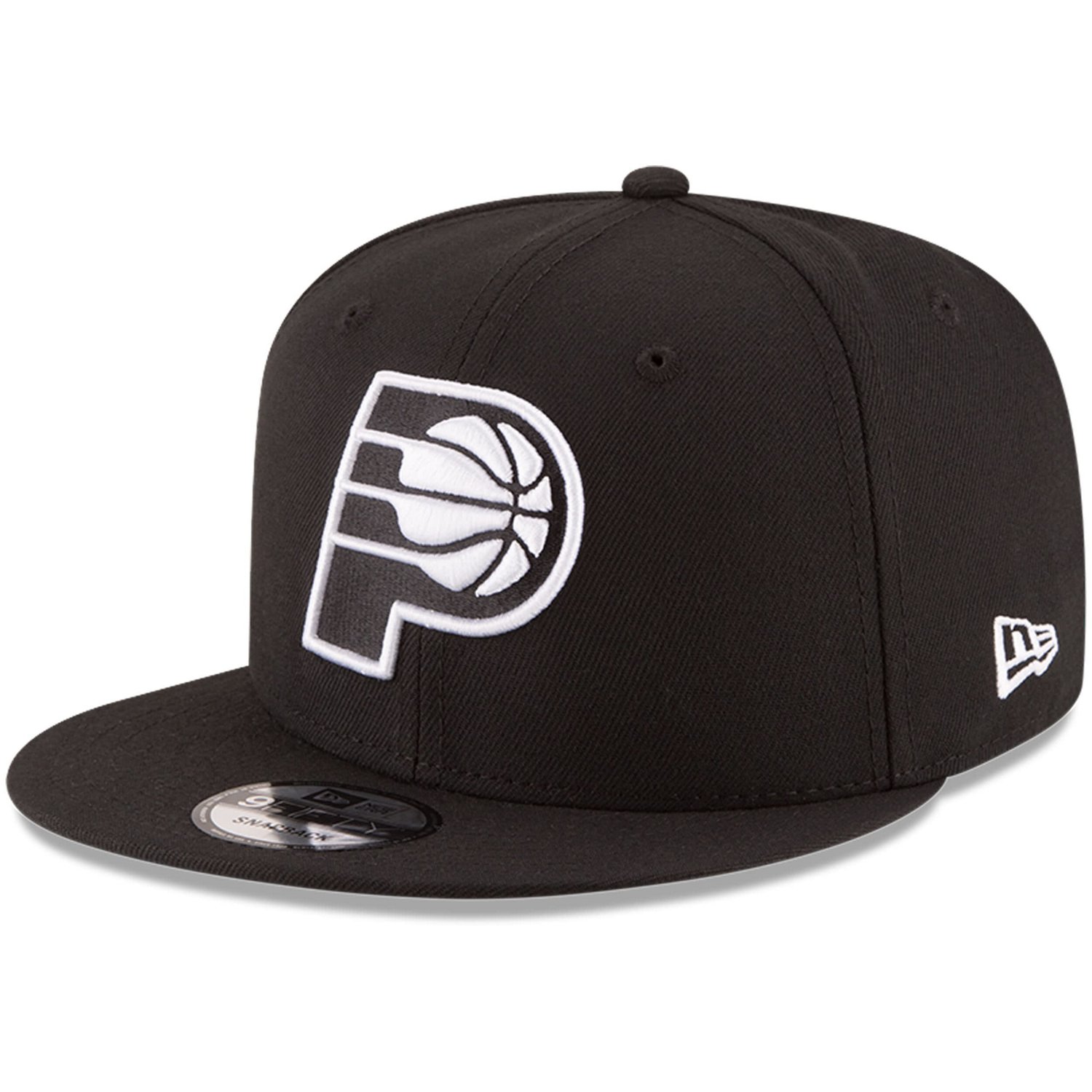 New Era Indiana Pacers  White Logo 9FIFTY Adjustable Snapback Hat - view number 1