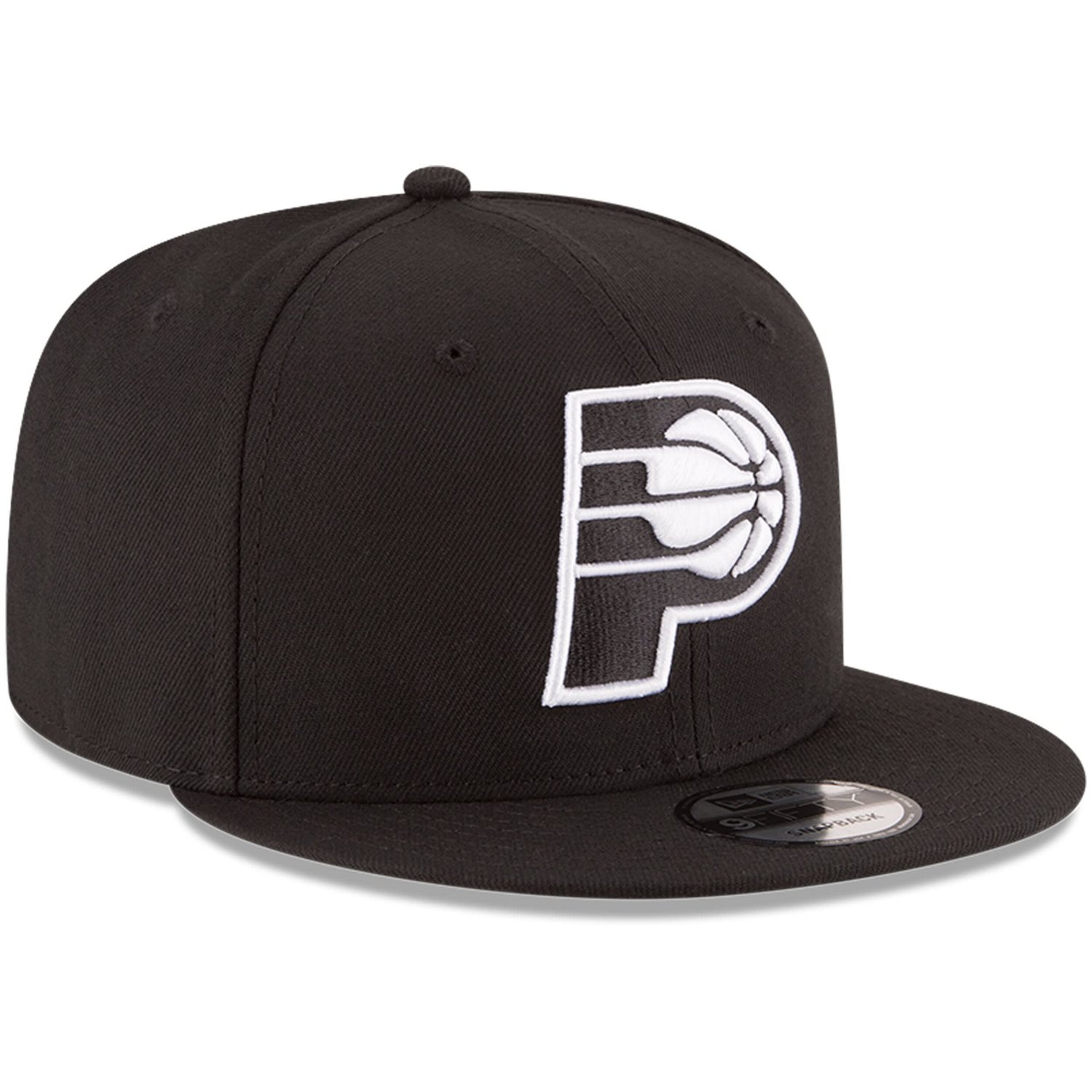 New Era Indiana Pacers  White Logo 9FIFTY Adjustable Snapback Hat - view number 3