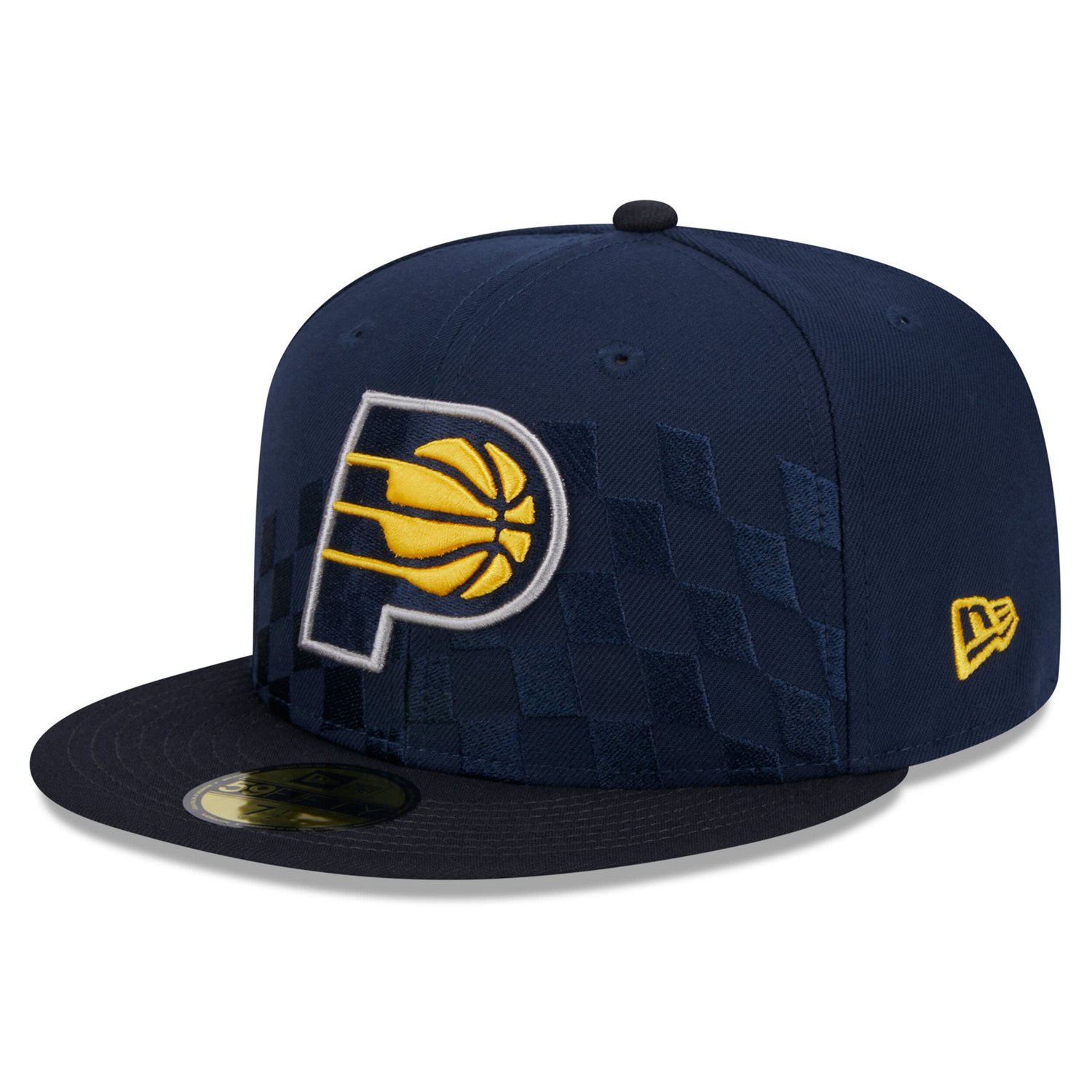 New Era Indiana Pacers Rally Drive Checkerboard 59FIFTY Crown Fitted Hat                                                         - view number 3