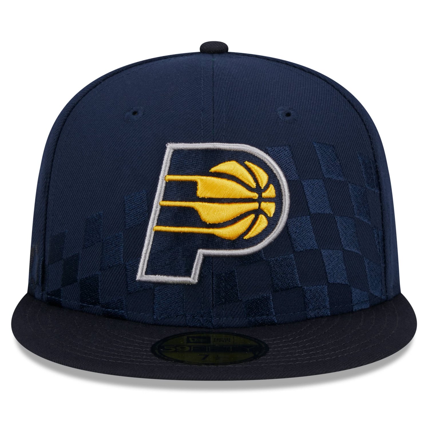 New Era Indiana Pacers Rally Drive Checkerboard 59FIFTY Crown Fitted Hat                                                         - view number 2