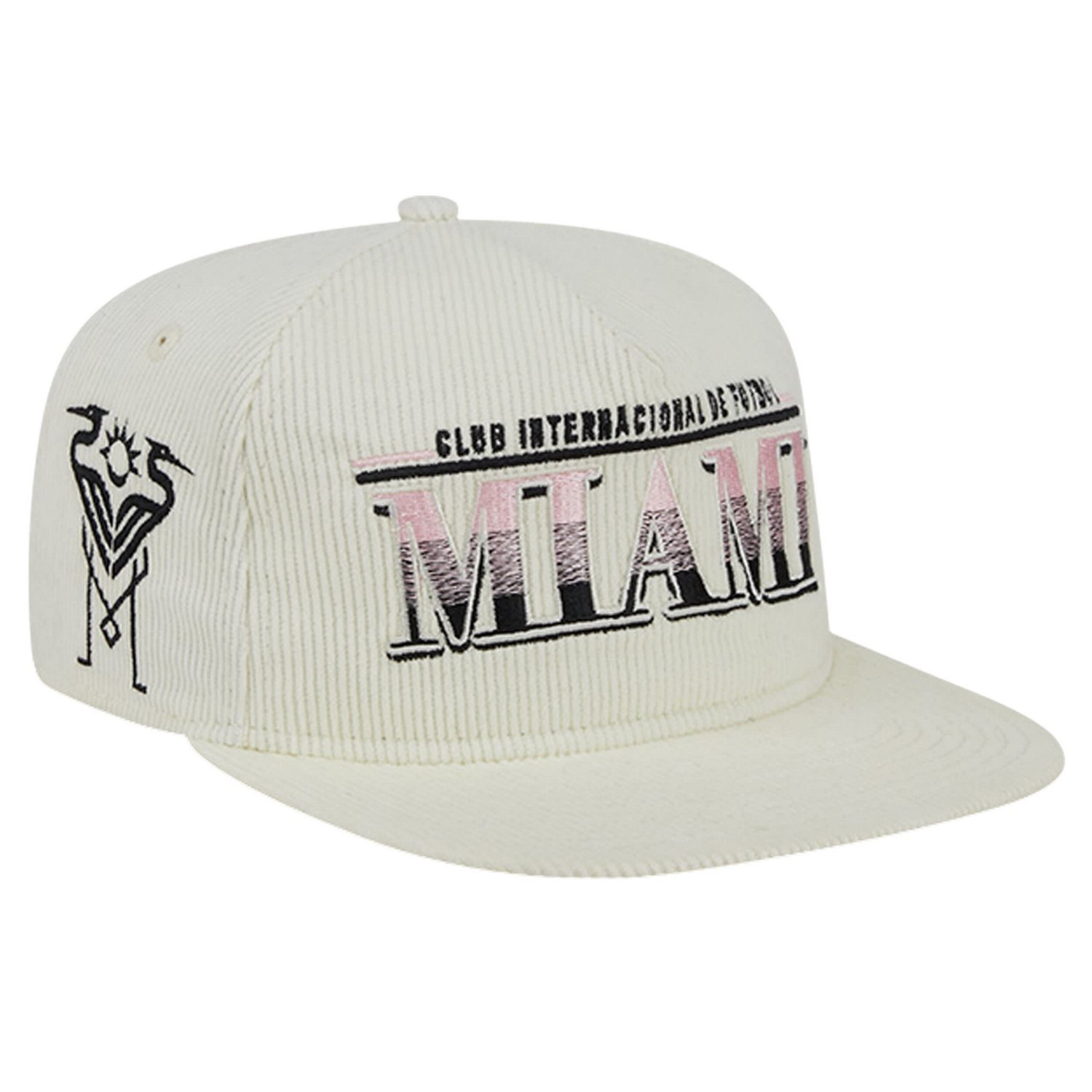 New Era Inter Miami CF Throwback Corduroy Golfer Adjustable Hat