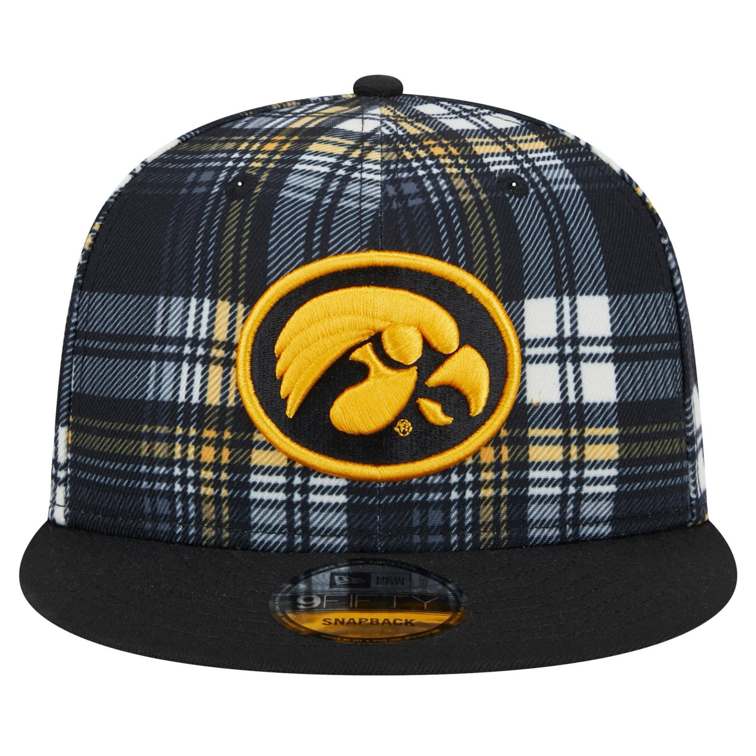 New Era Iowa Hawkeyes Plaid 9FIFTY Snapback Hat