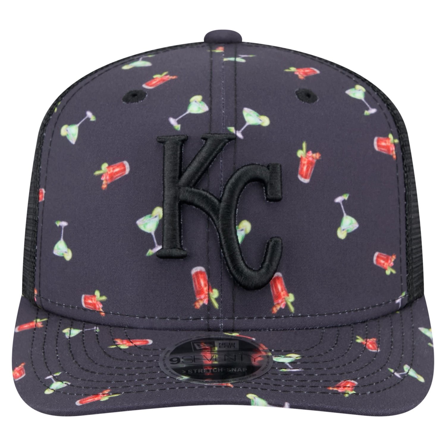 New Era Kansas City Royals Adventure Drinks Pattern 9SEVENTY Stretch-Snap Hat - view number 2