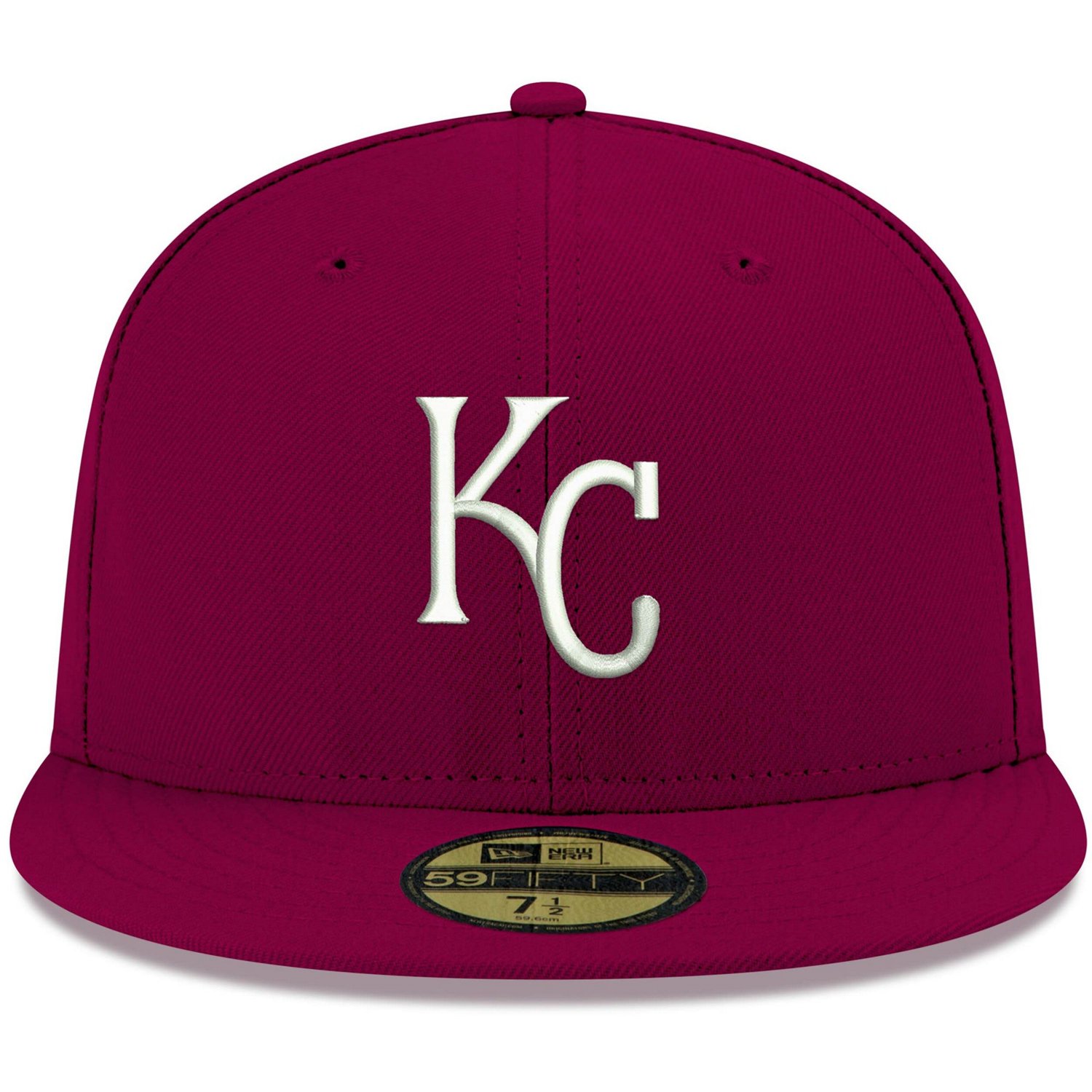 New Era Kansas City Royals White Logo 59FIFTY Fitted Hat                                                                         - view number 2
