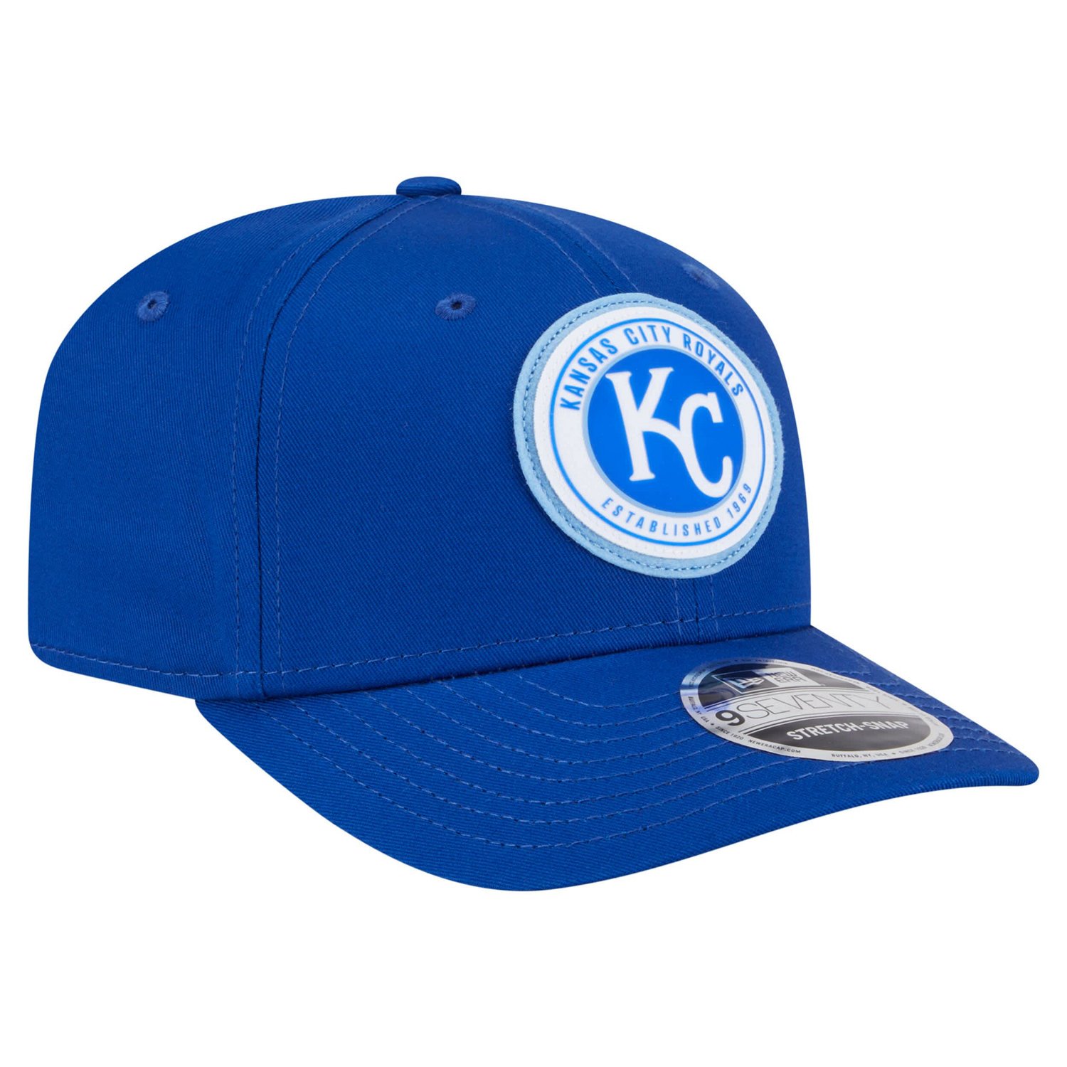 New Era Kansas City s Circle Patch 9SEVENTY Stretch-Snap Hat