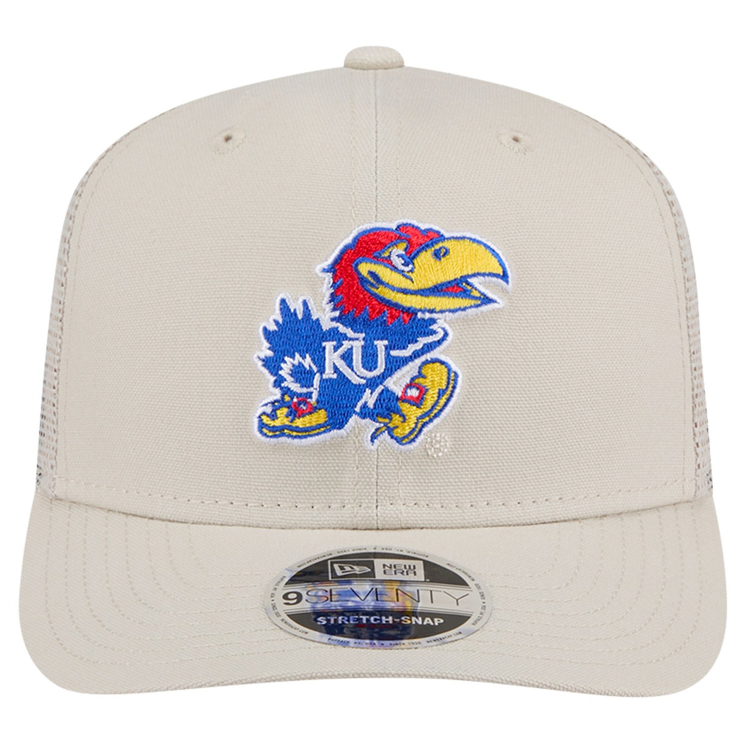 New Era Kansas Jayhawks Canvas 9SEVENTY Stretch-Snap Adjustable Hat - view number 2