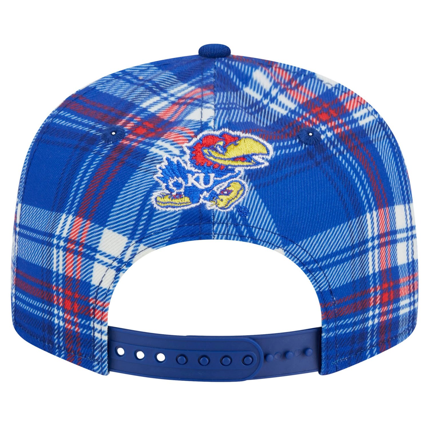 New Era Kansas Jayhawks Plaid 9FIFTY Snapback Hat - view number 4