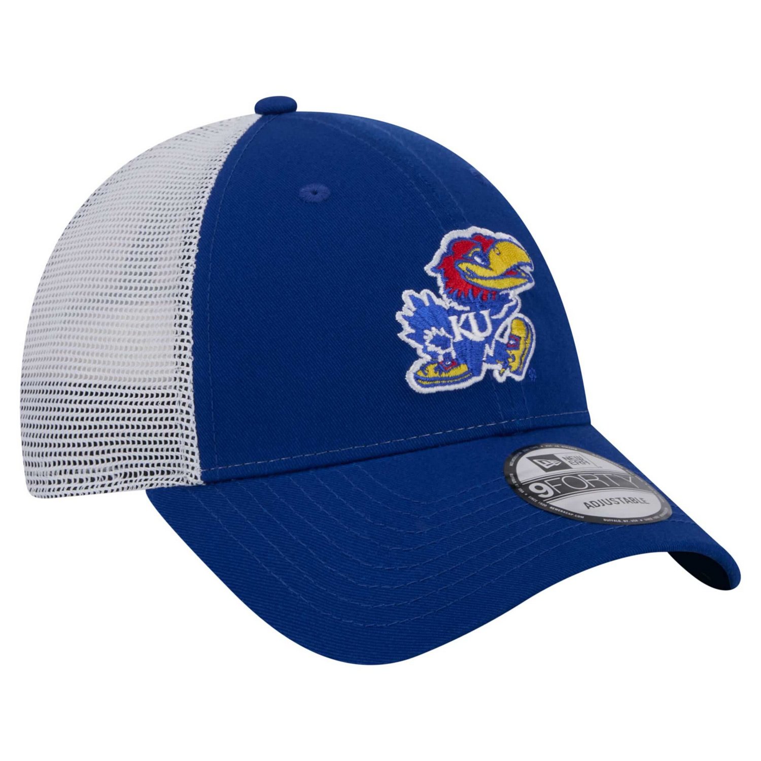 New Era Kansas Jayhawks Trucker 9FORTY Adjustable Hat - view number 3
