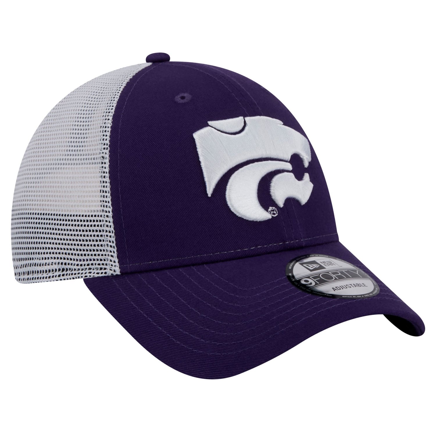 New Era Kansas State Wildcats Trucker 9FORTY Adjustable Hat - view number 3