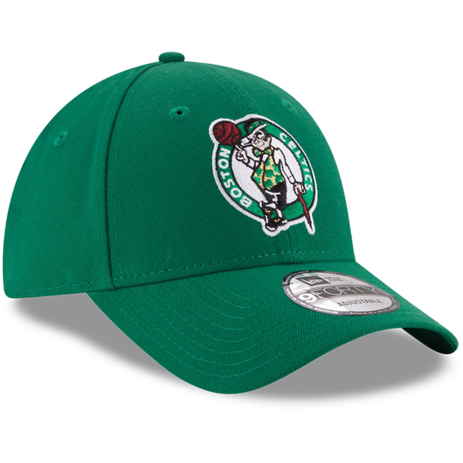 New Era Kelly Boston Celtics Official Team Color 9FORTY Adjustable Hat - view number 3