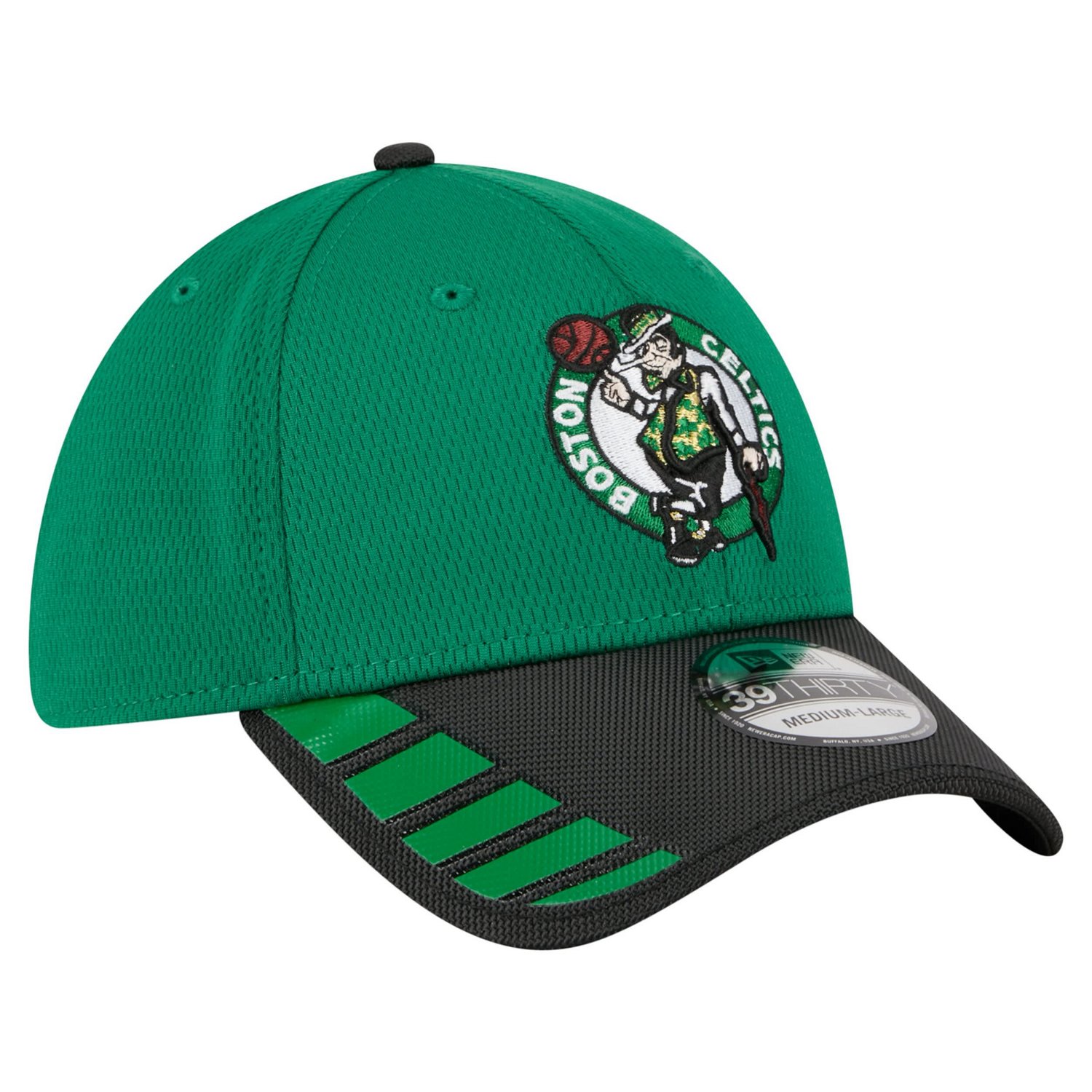 New Era Kelly Boston Celtics Visor Hit 39THIRTY Flex Hat - view number 3